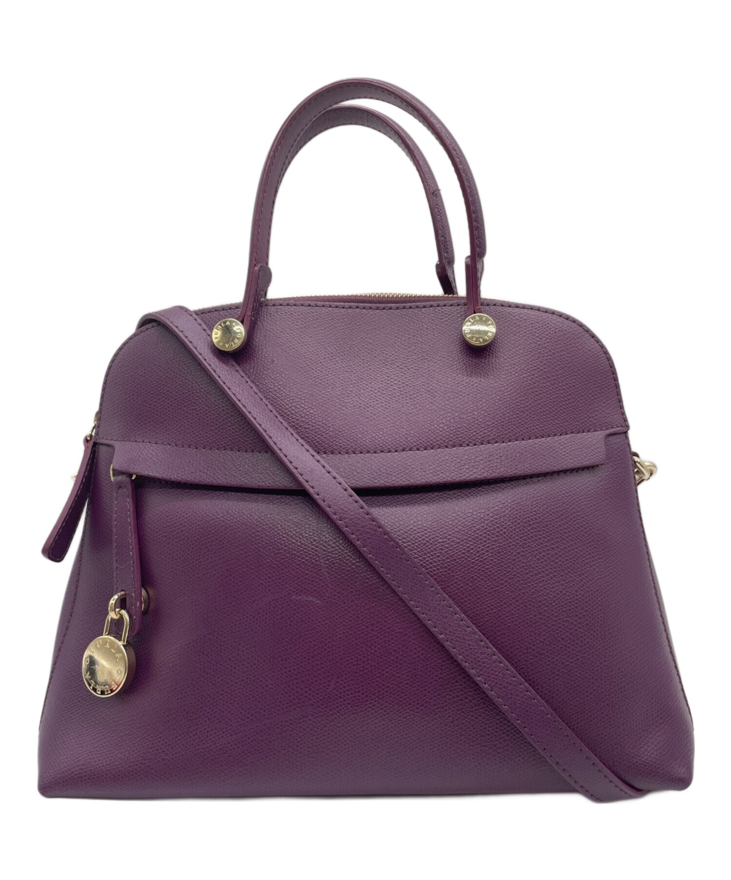 中古・古着通販】FURLA (フルラ) ハンドバッグ パープル｜ブランド