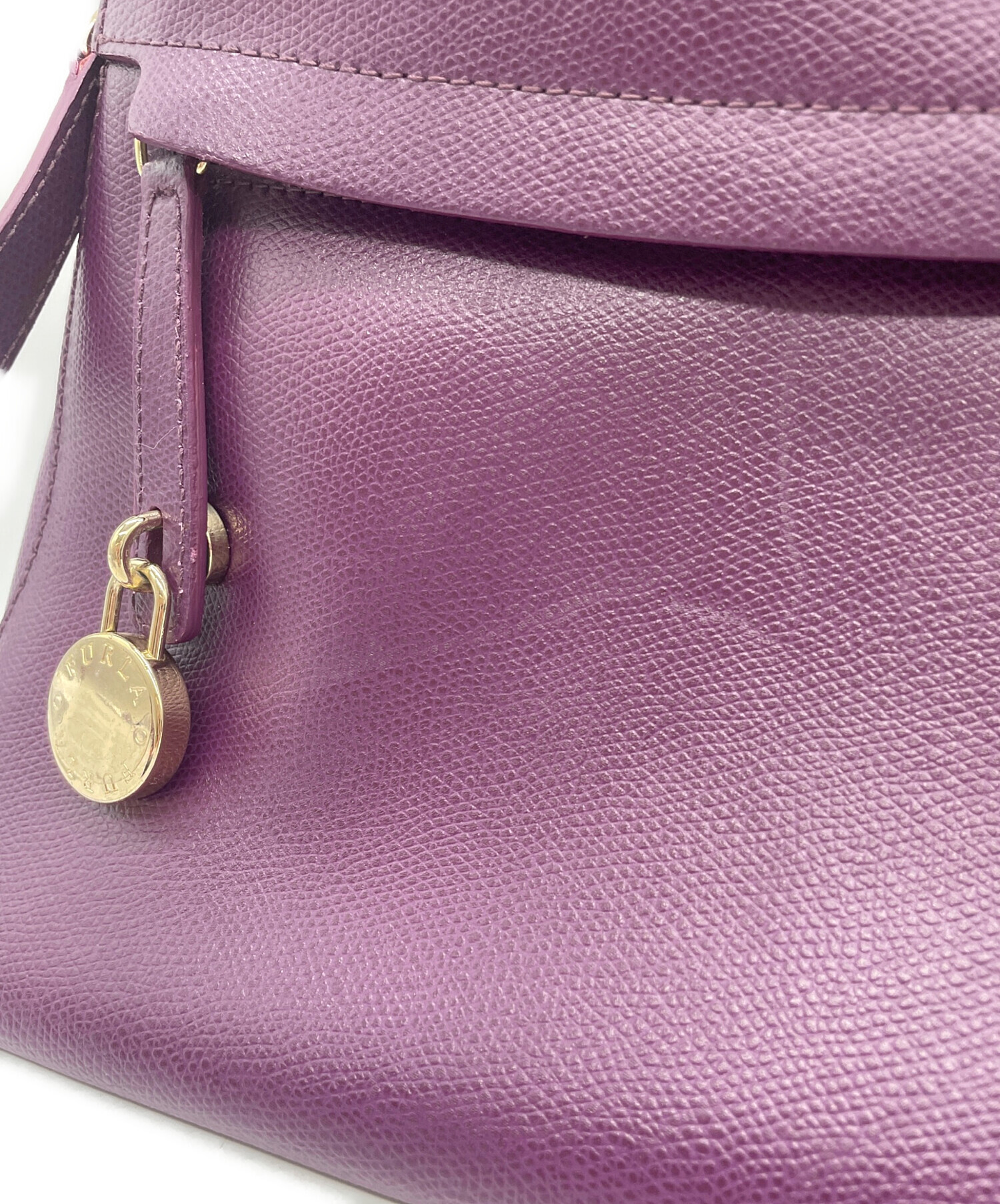 中古・古着通販】FURLA (フルラ) ハンドバッグ パープル｜ブランド 