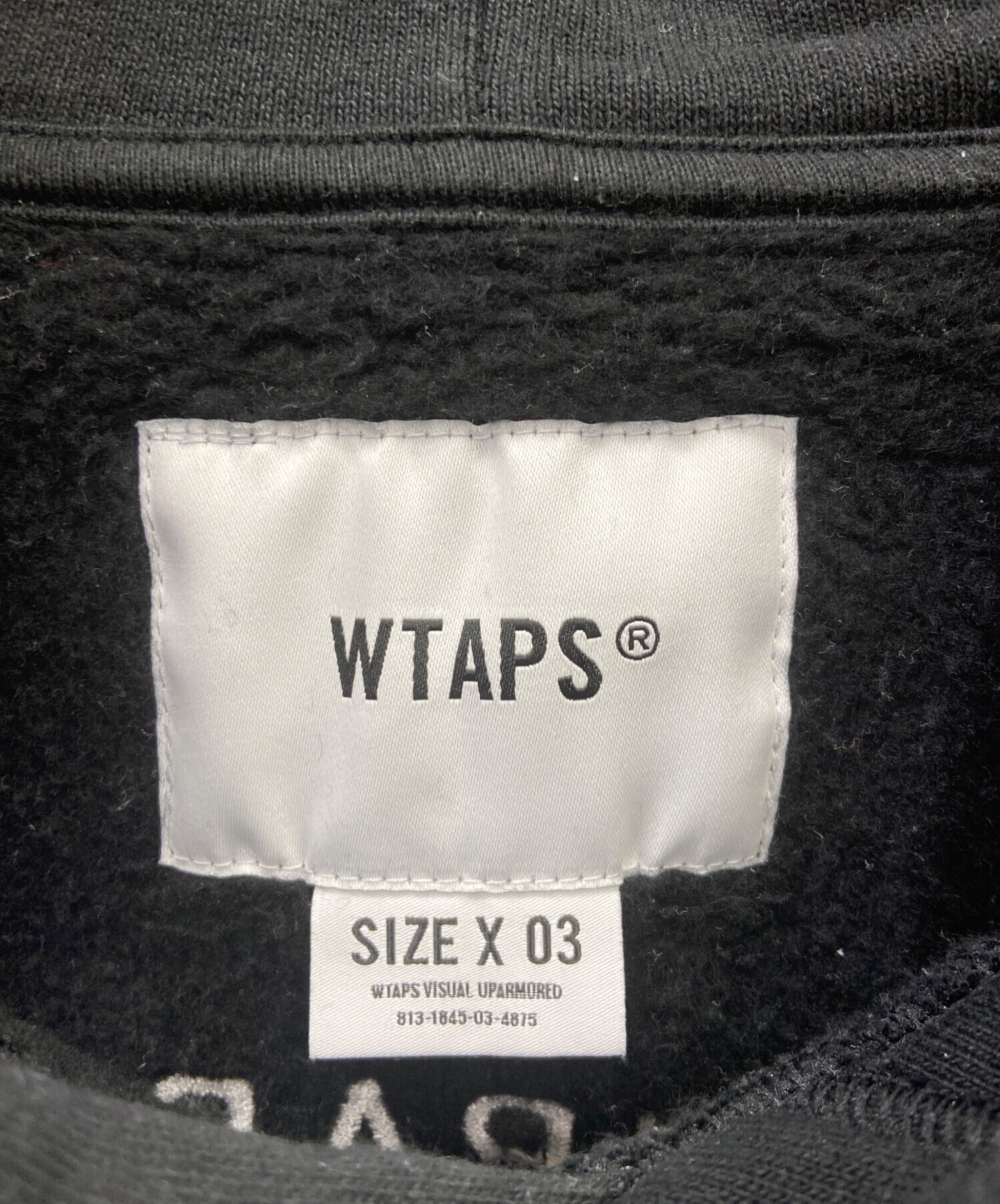 中古・古着通販】WTAPS (ダブルタップス) パーカー ブラック サイズ