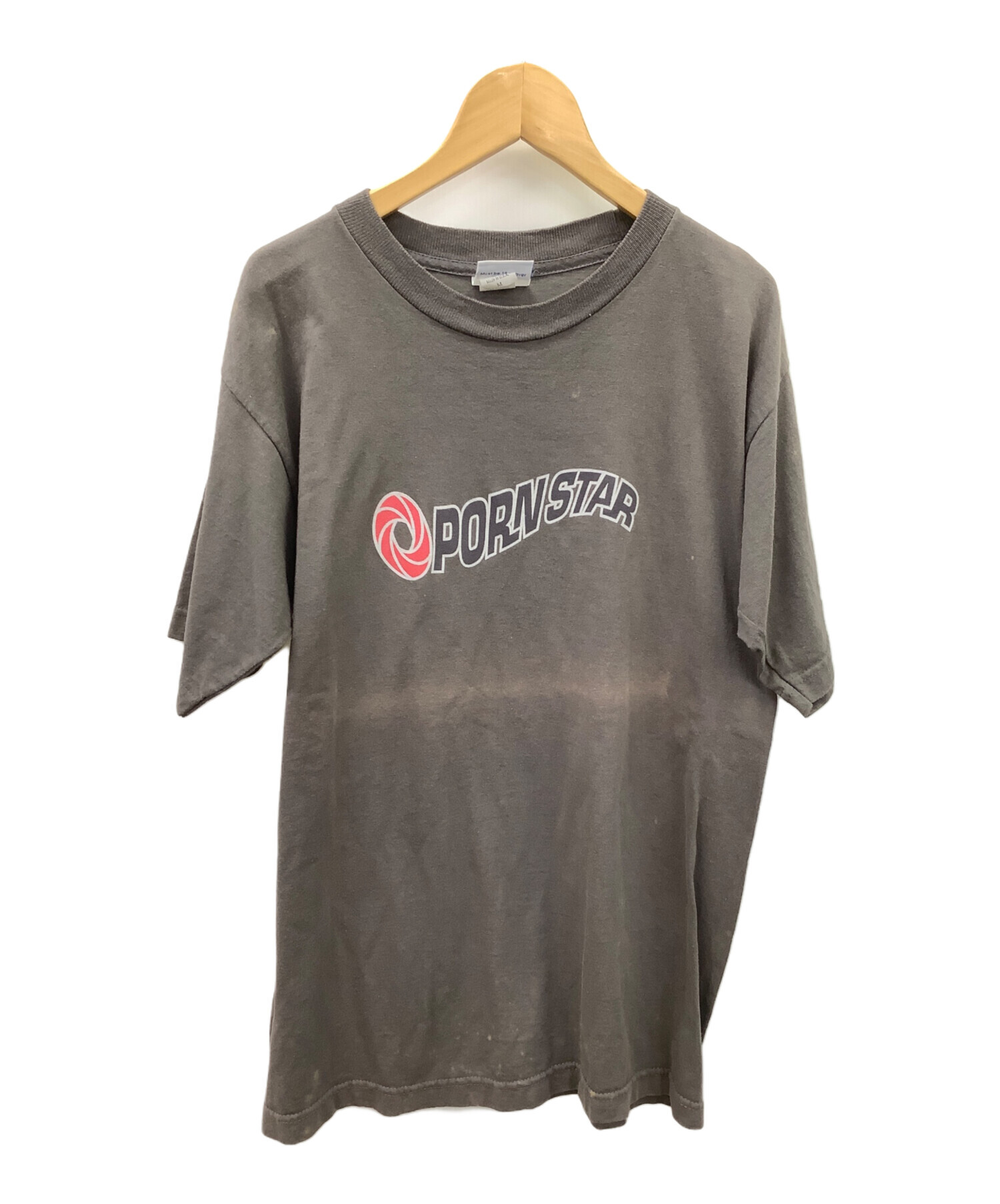 Supreme シュプリーム 90s archive アーカイブ 初期紙タグ Porno Ringer Pocket Tee ポルノ リンガー  Tシャツ 半袖カットソー ホワイト系 ブラック系 M メンズ【古着】【中古】（中古・古着通販】PORN STAR (ポルノスター) 半袖カットソー  ブラウン サイズ:M｜ブランド ...