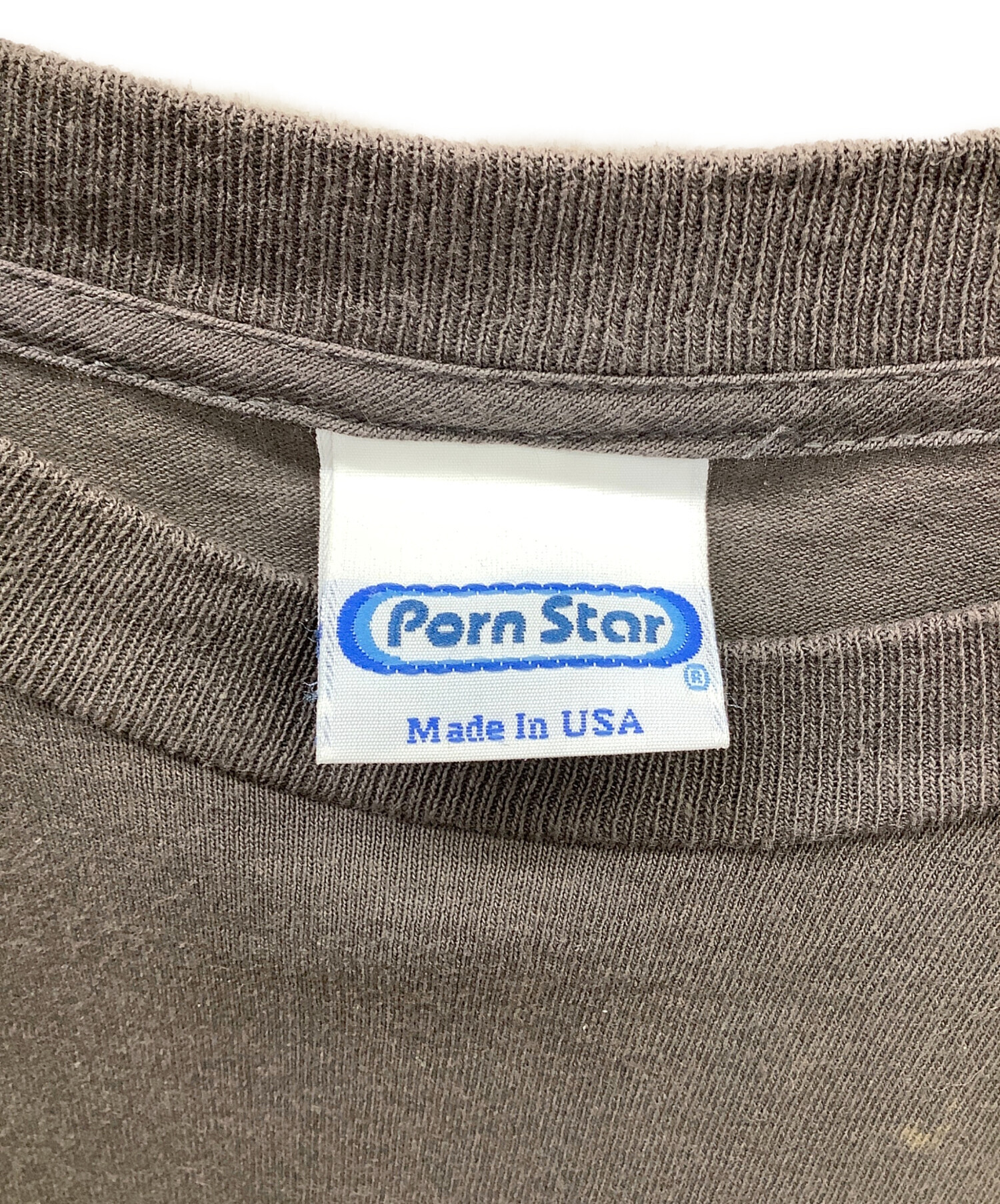 中古・古着通販】PORN STAR (ポルノスター) 半袖カットソー ブラウン