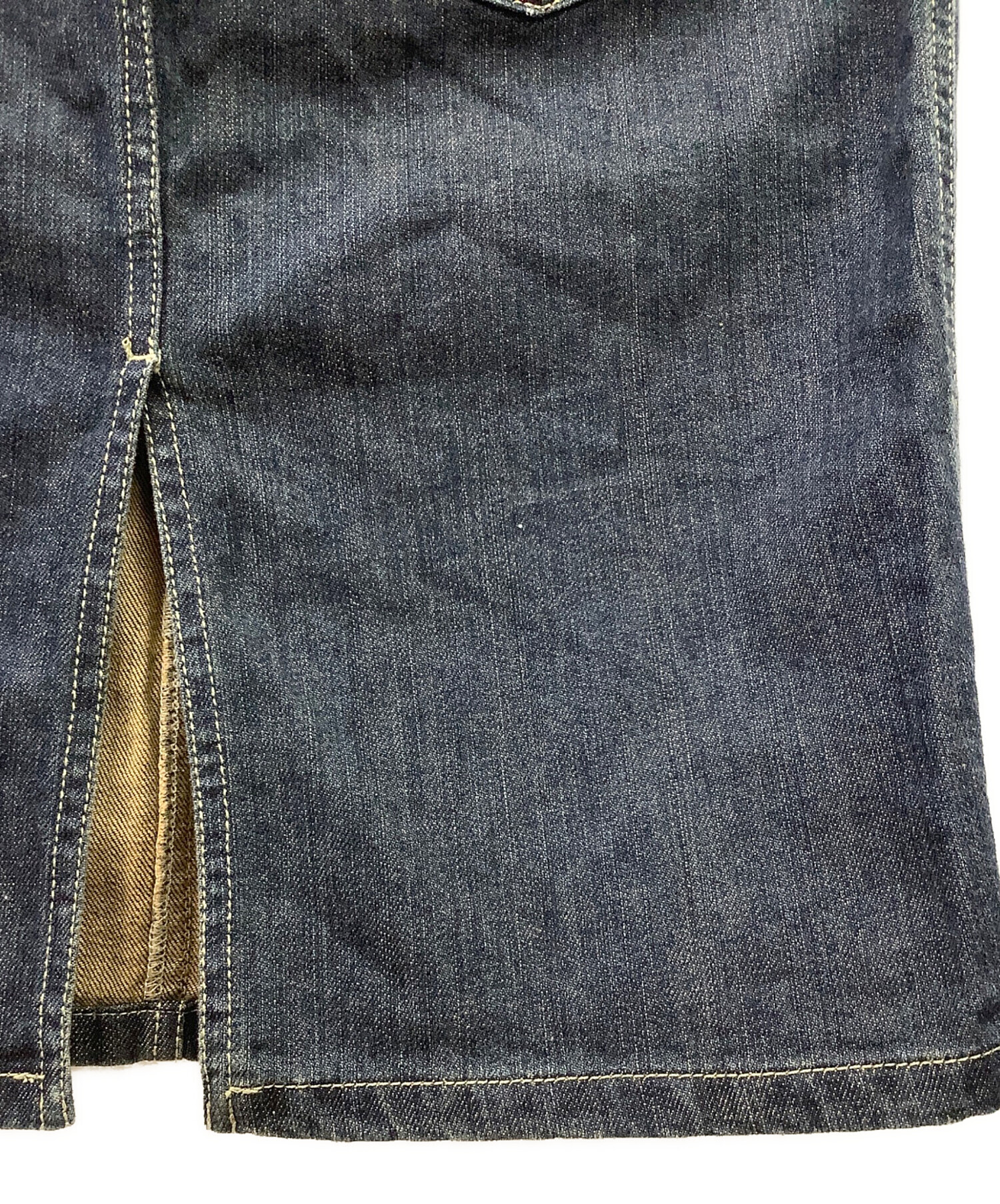 GUCCI グッチデニムスカートサイズM 中古・古着通販】GUCCI (グッチ) GGボタン フレアデニムスカート