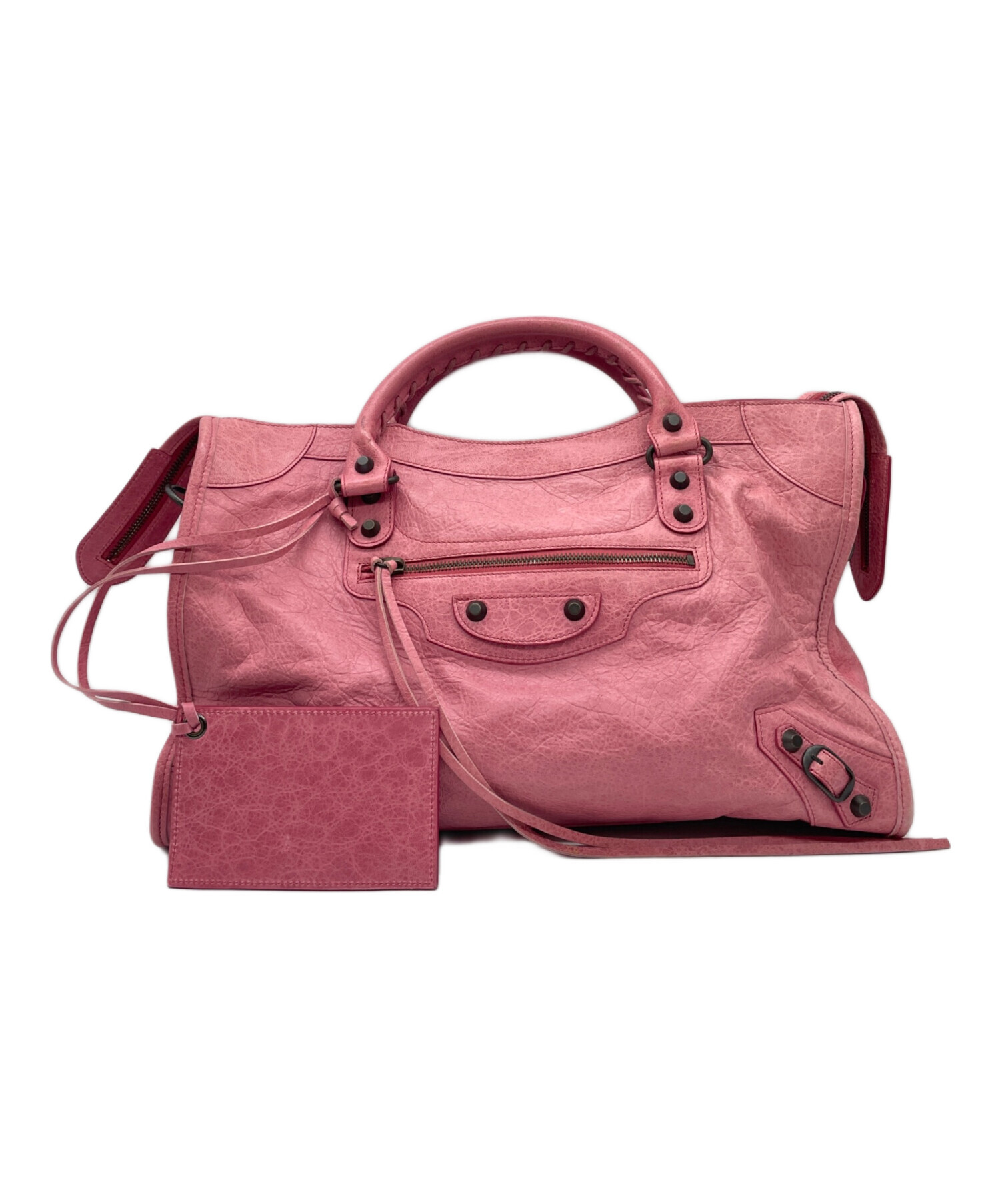 中古・古着通販】BALENCIAGA (バレンシアガ) ハンドバッグ ピンク 