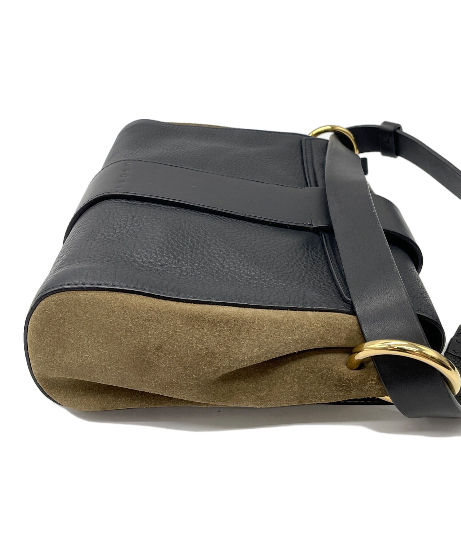 中古・古着通販】MARNI (マルニ) ショルダーバッグ ブラック×オリーブ 