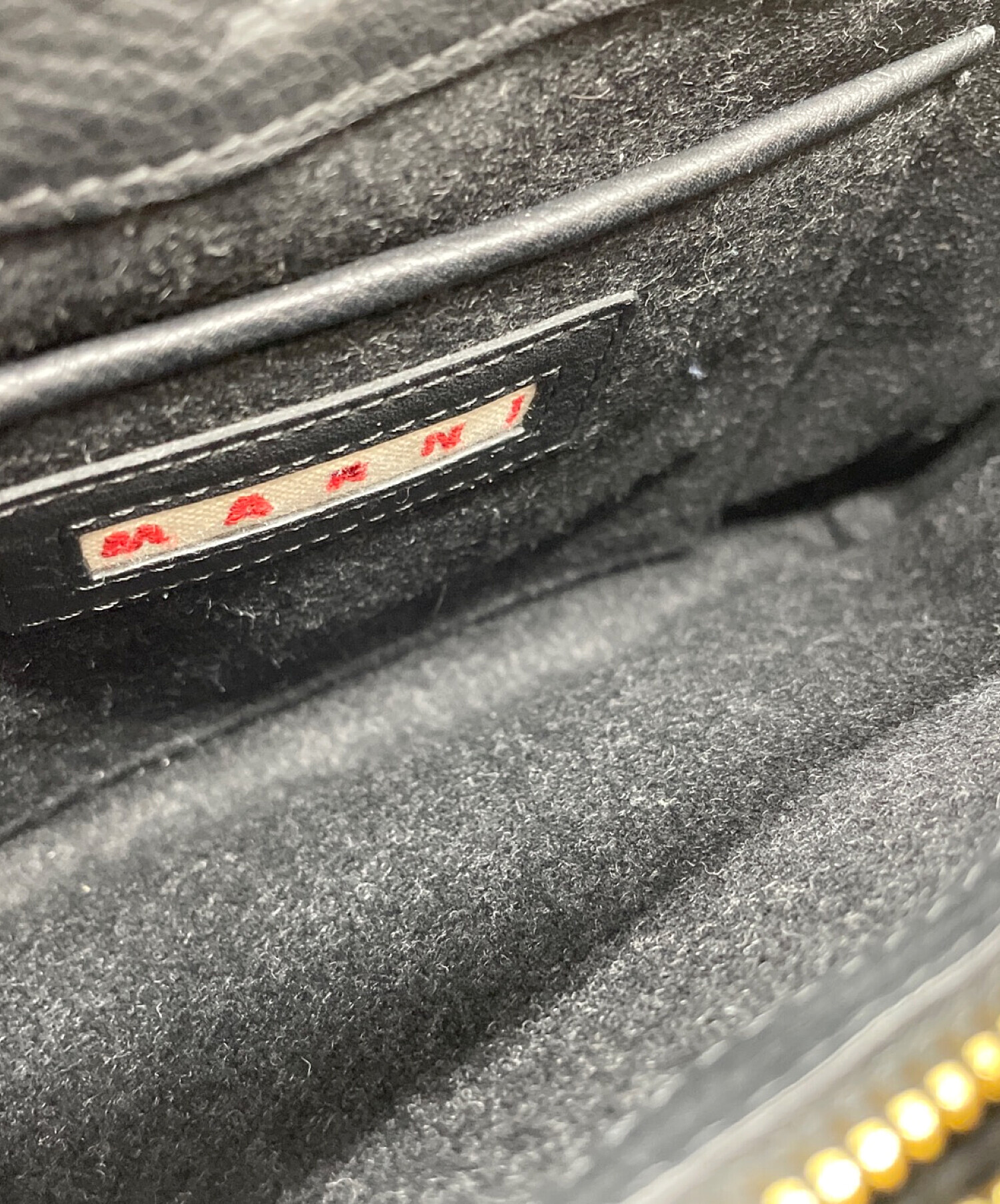中古・古着通販】MARNI (マルニ) ショルダーバッグ ブラック×オリーブ 
