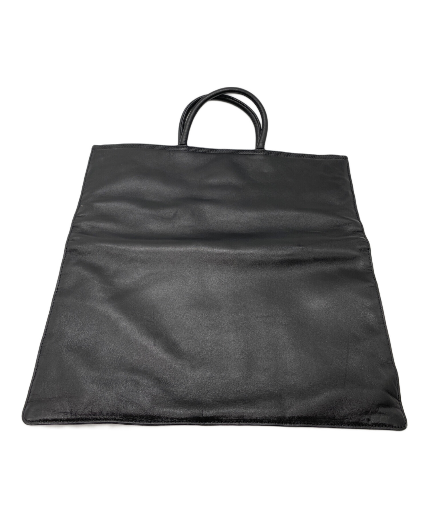 中古・古着通販】LOEWE (ロエベ) レザートートバッグ ブラック 