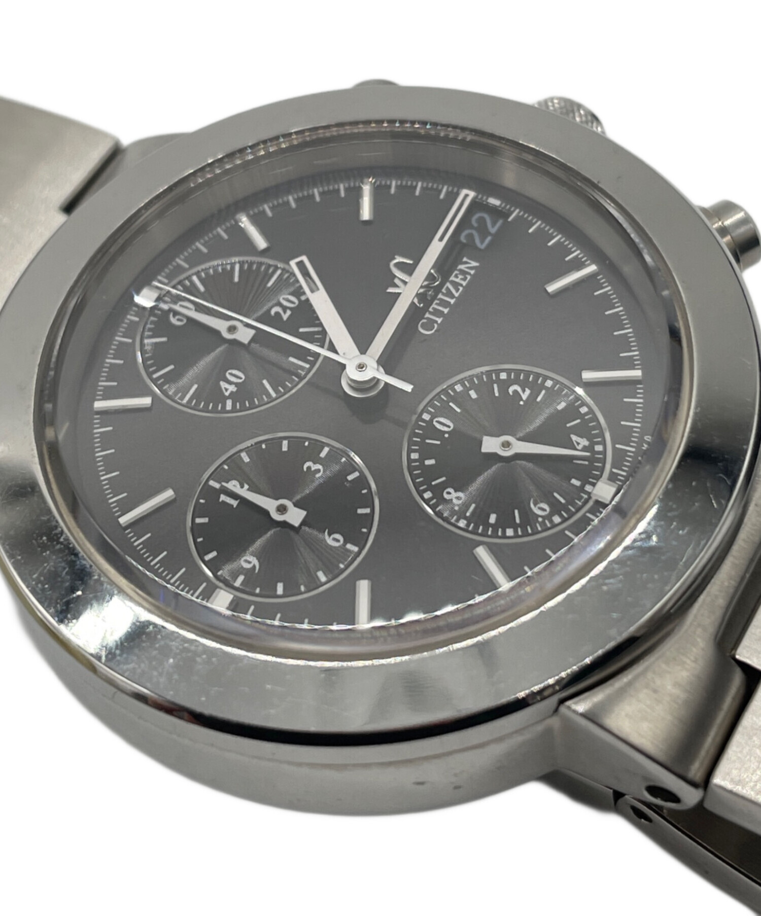 CITIZENクオーツ　クロノグラフ稼働品　ユーズド美品 中古・古着通販】CITIZEN (シチズン) クロノグラフ｜ブランド・古着
