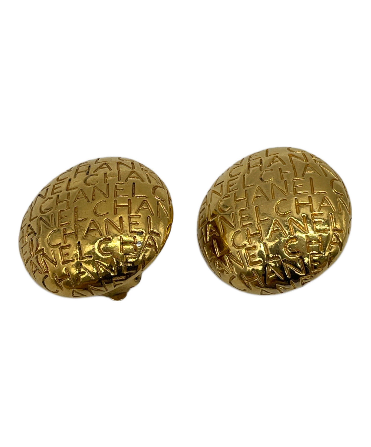 中古・古着通販】CHANEL (シャネル) ロゴイヤリング ゴールド 中古・古着通販】CHANEL (シャネル) ロゴイヤリング ゴールド