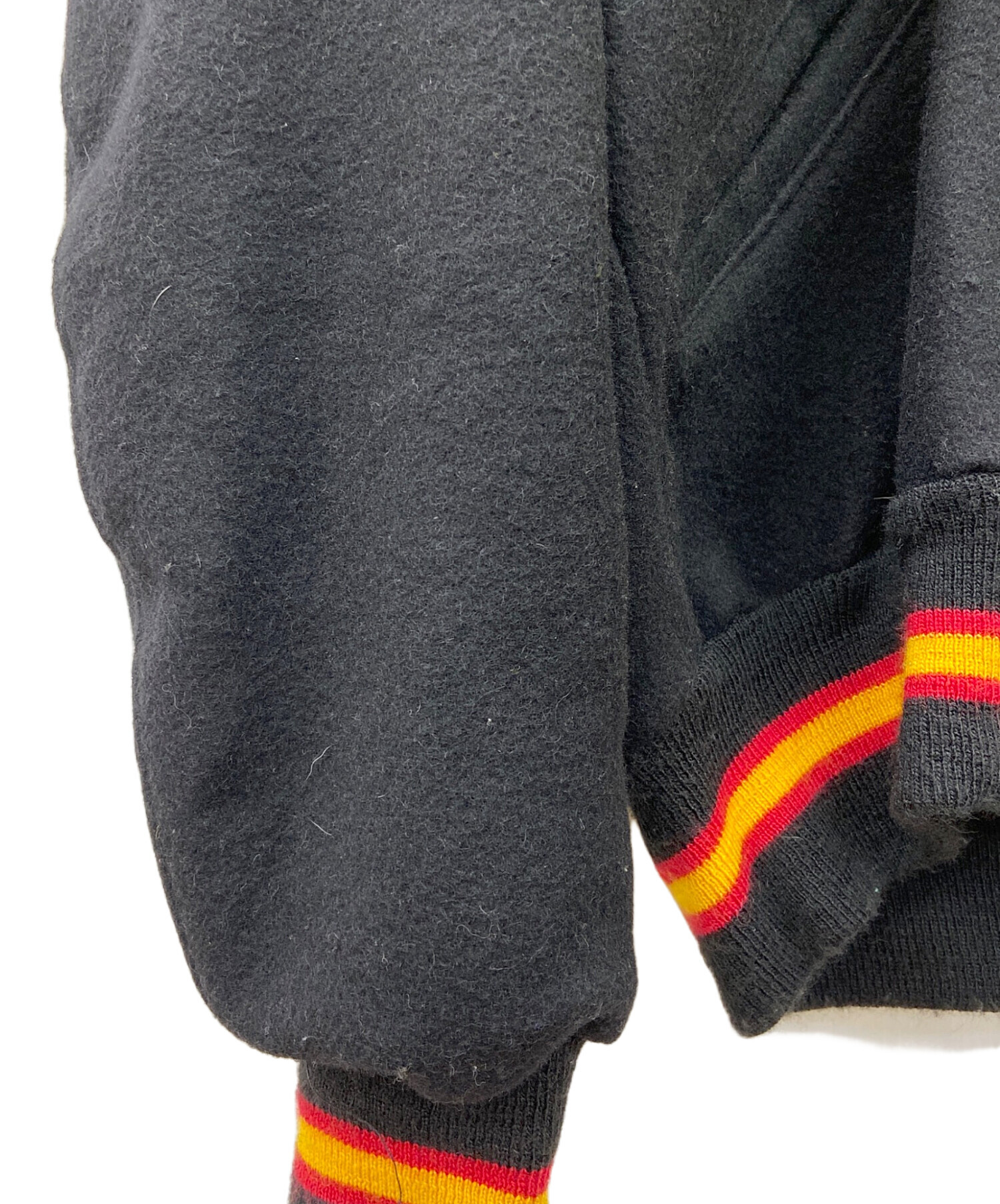 中古・古着通販】DeLong (デロング) スタジャン ブラック×イエロー