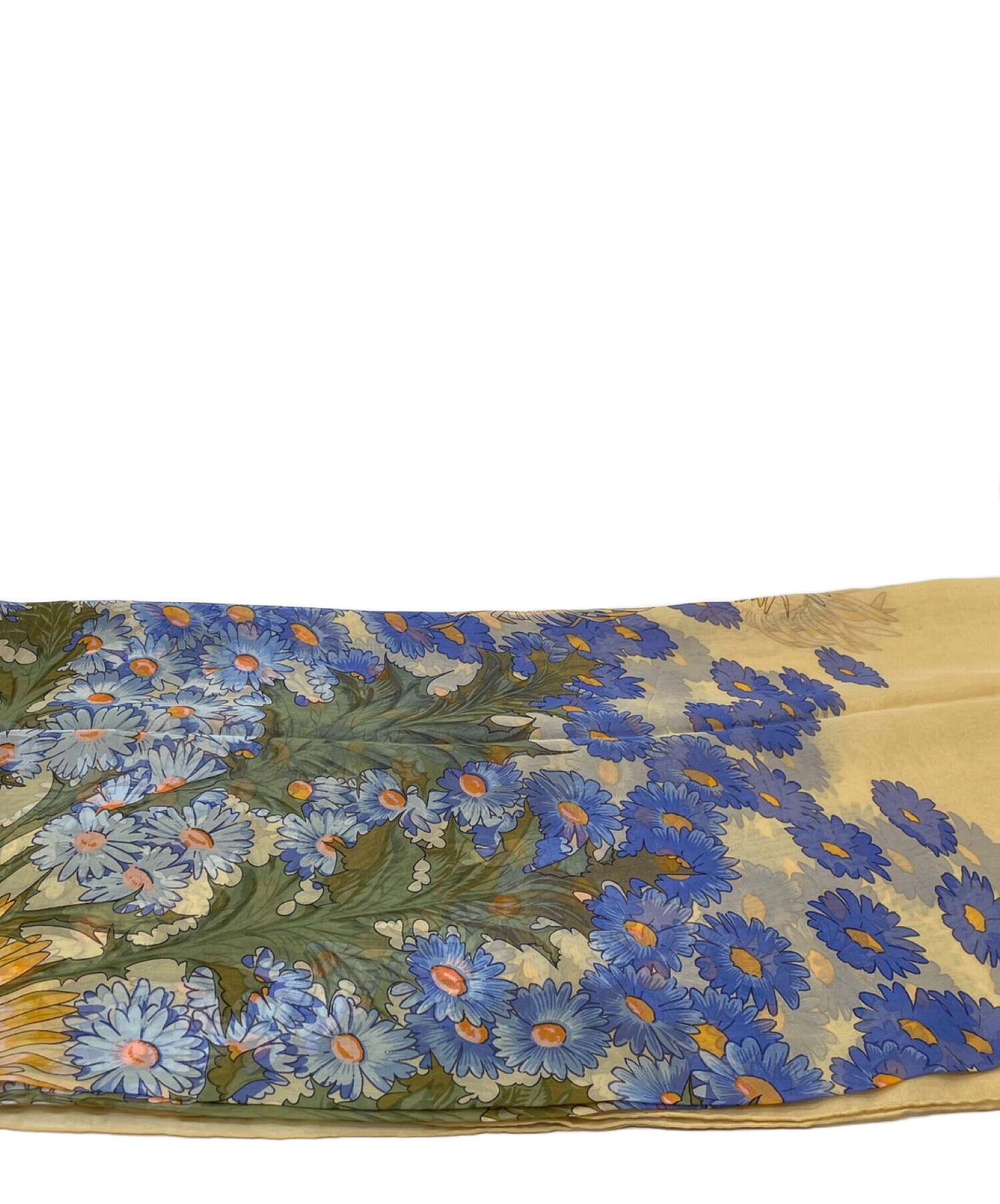 HERMES ヴィンテージシルクスカーフ 花柄　カオス　エルメスの箱付　試着のみ 中古・古着通販】HERMES (エルメス) 大判シルクスカーフ イエロー