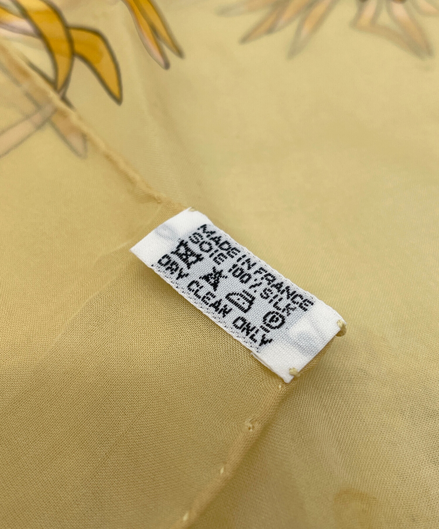 中古・古着通販】HERMES (エルメス) 大判シルクスカーフ イエロー