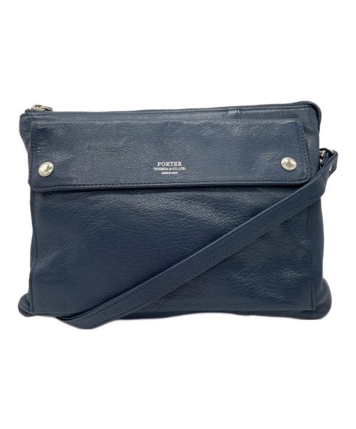 中古・古着通販】PORTER (ポーター) ショルダーバッグ ブルー 中古・古着通販】PORTER (ポーター) ショルダーバッグ ブルー