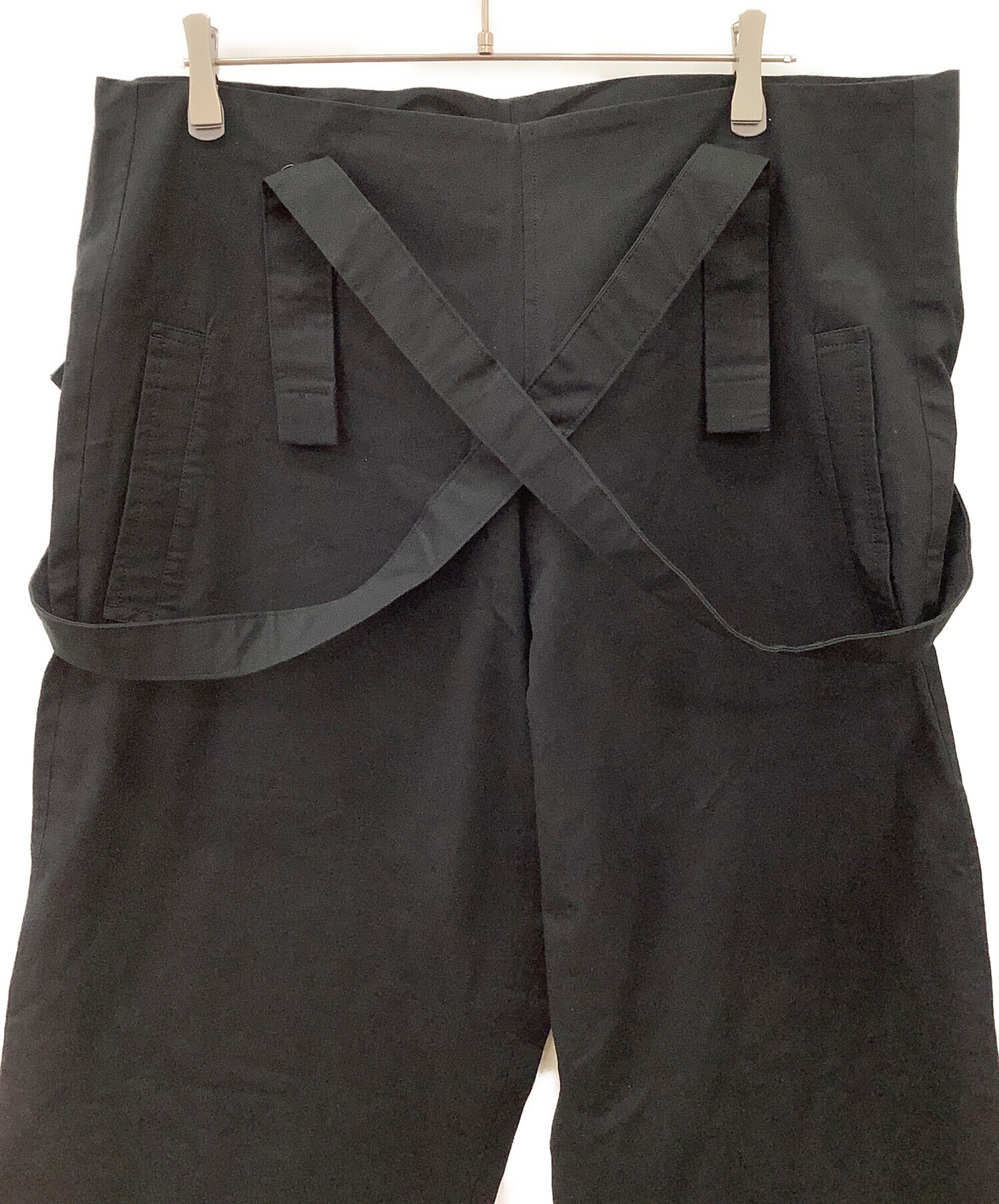 状態良好】 Y's サロペットパンツ ブラック 中古・古着通販】Y's