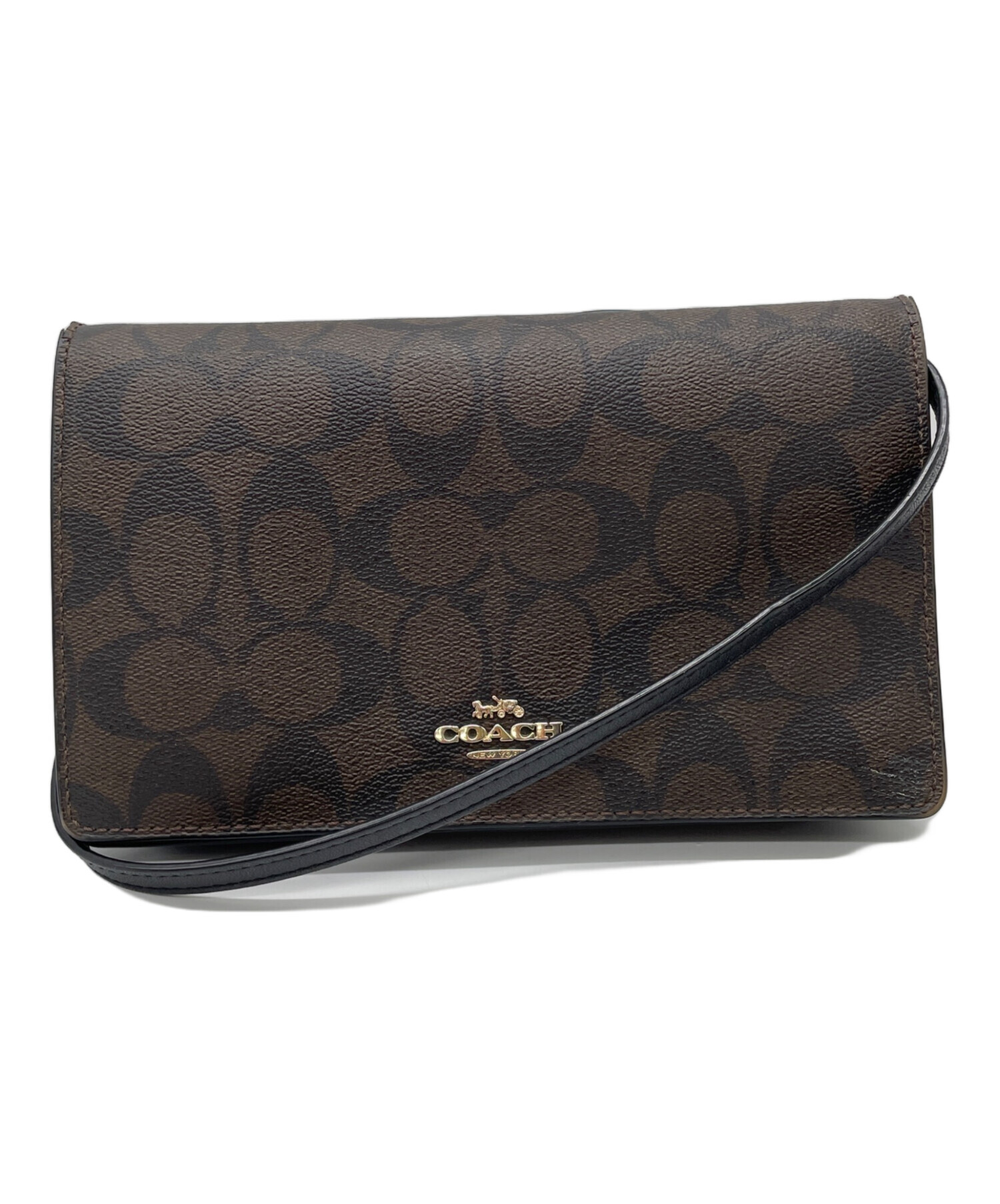 中古・古着通販】COACH (コーチ) ショルダーウォレット ブラウン 