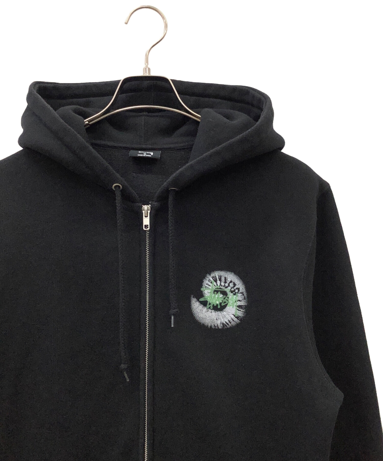 中古・古着通販】stussy (ステューシー) ジップパーカー ブラック