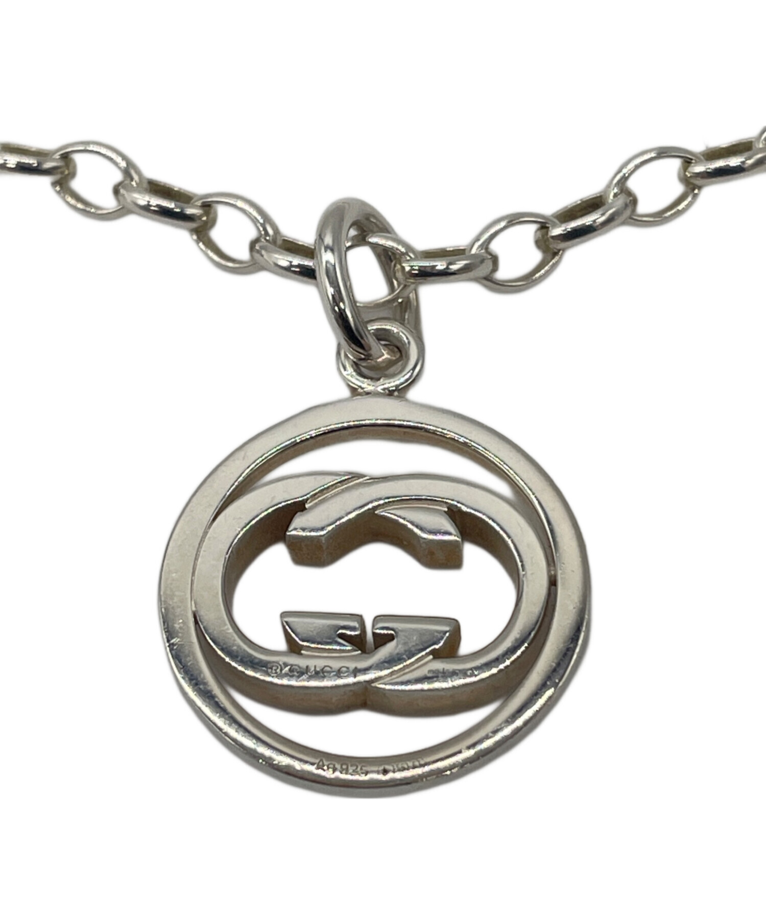 【未使用】GUCCI シルバー チェーンネックレス 中古・古着通販】GUCCI (グッチ) シルバーネックレス サイズ
