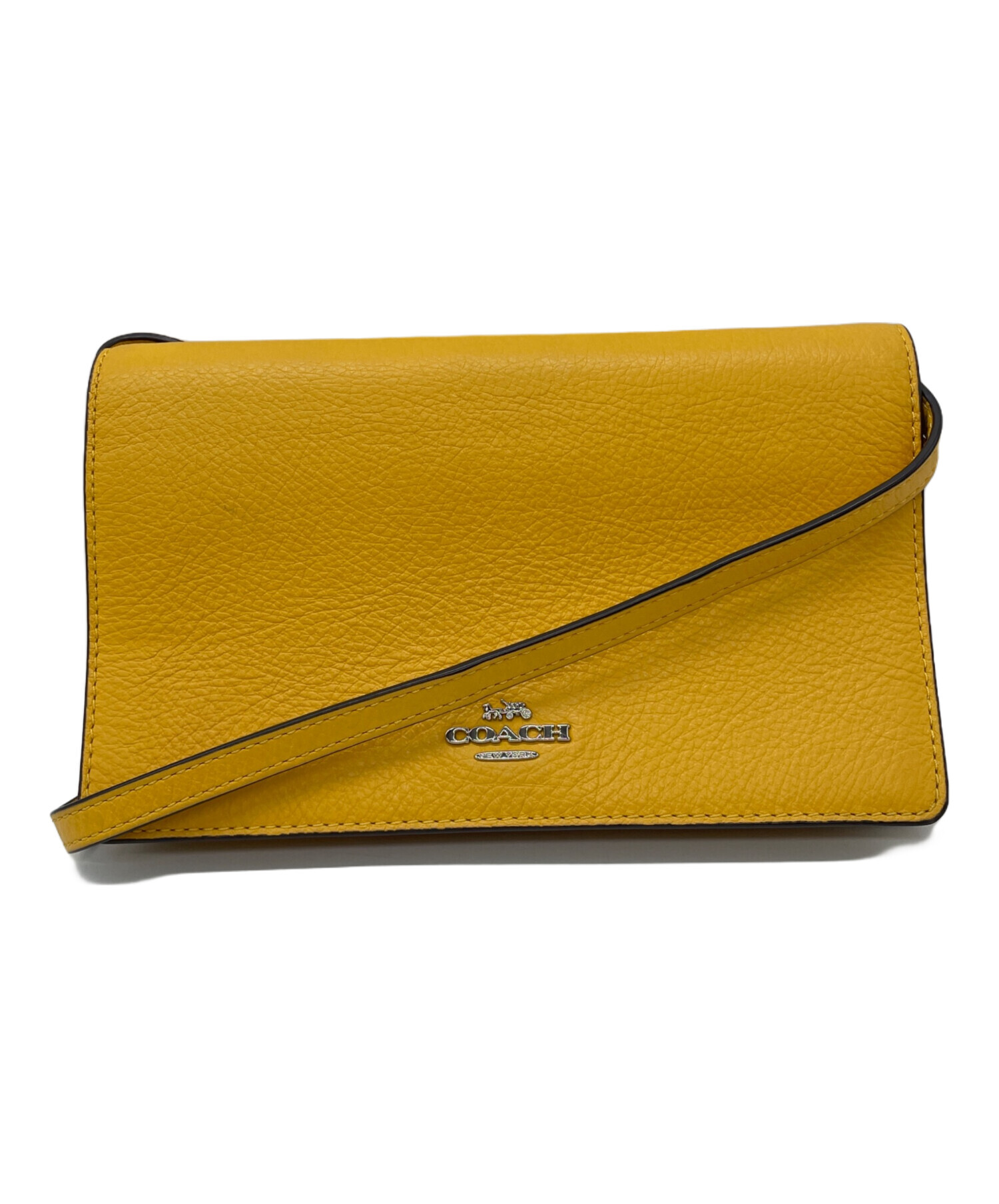 中古・古着通販】COACH (コーチ) ショルダーウォレット イエロー 