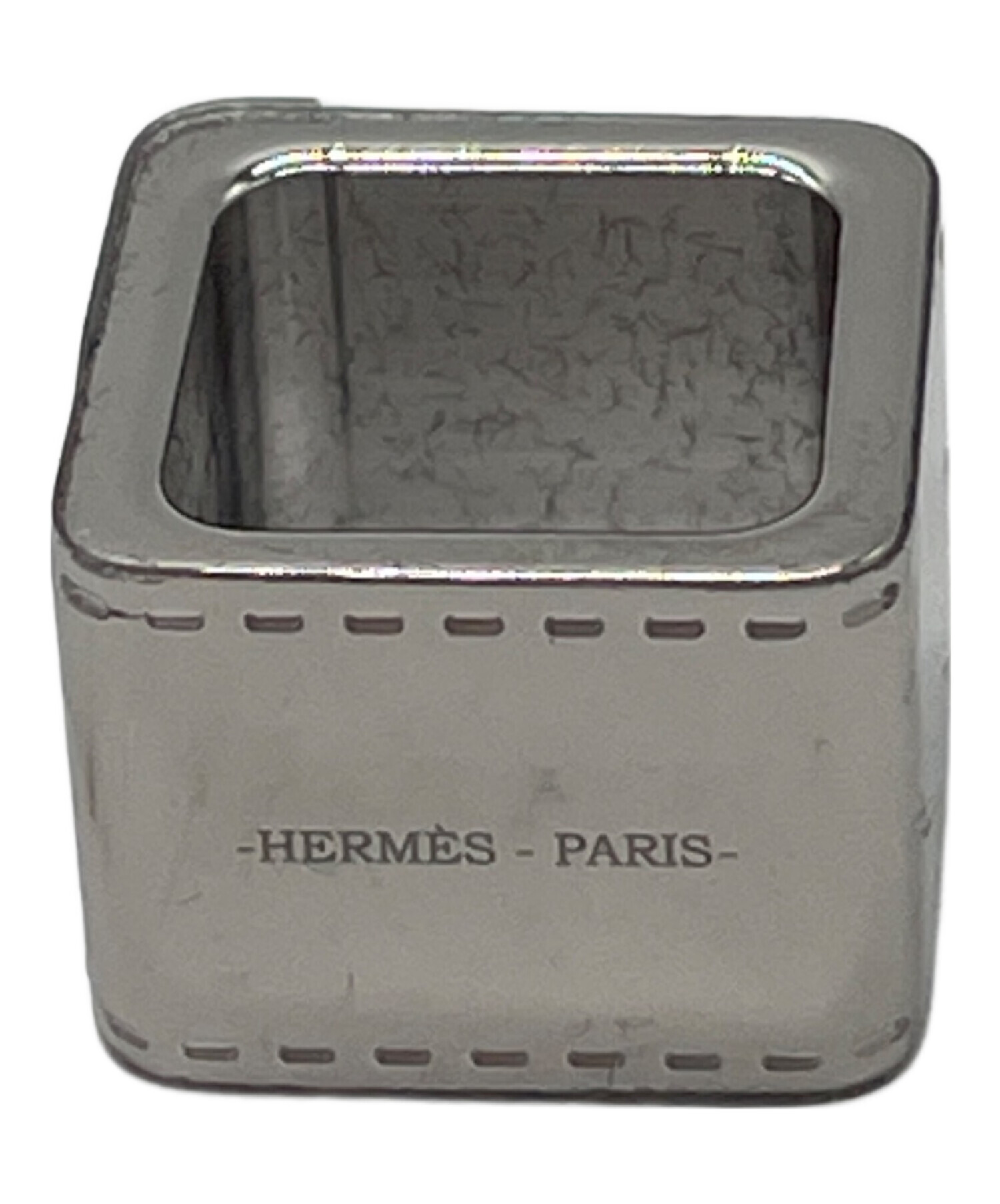 中古・古着通販】HERMES (エルメス) スカーフリング シルバー