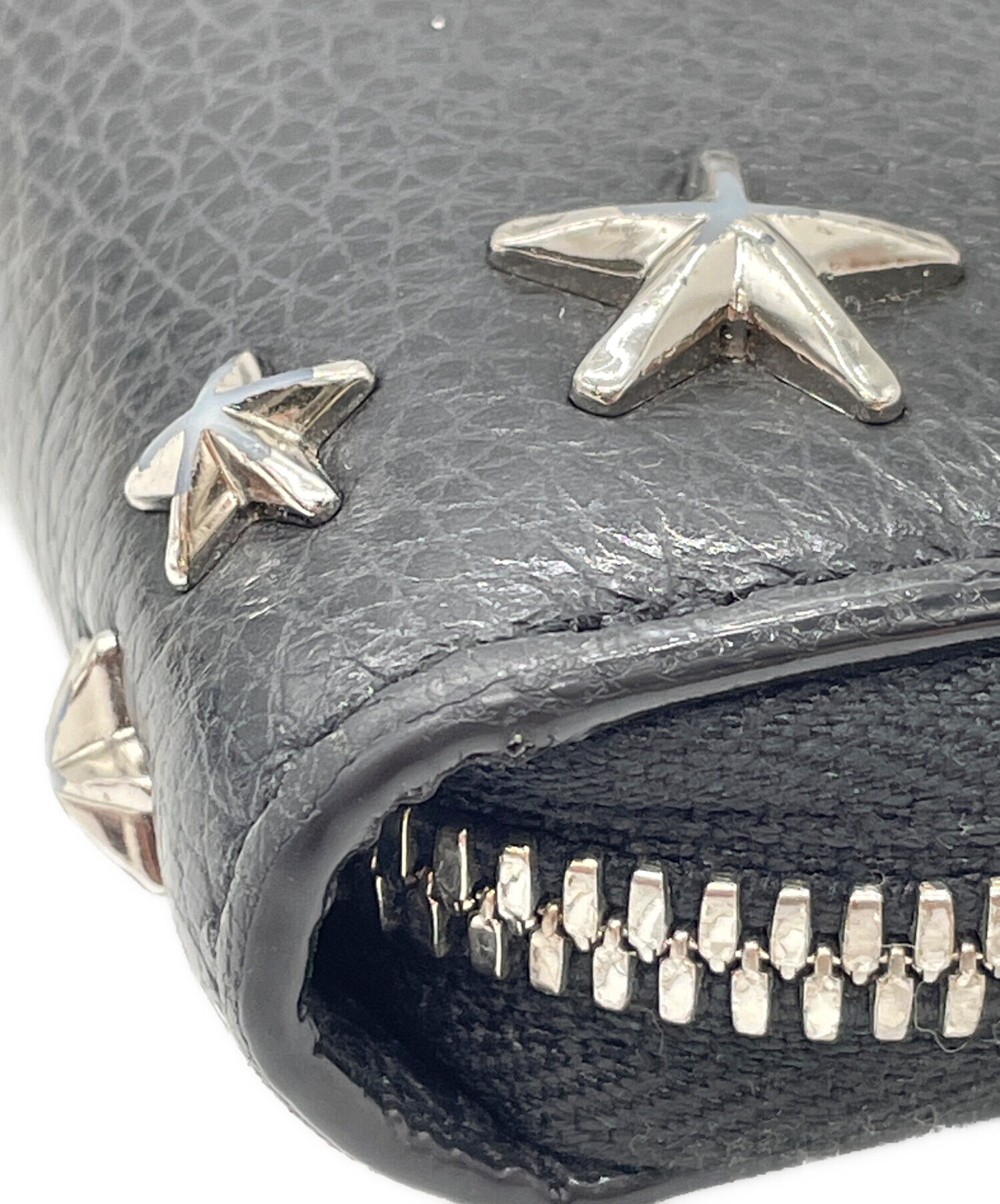 【新品未使用】JIMMY CHOO（ジミーチュウ）長財布　ブラック JIMMY CHOO ジミーチュウ 財布 長財布 ラウンドファスナー