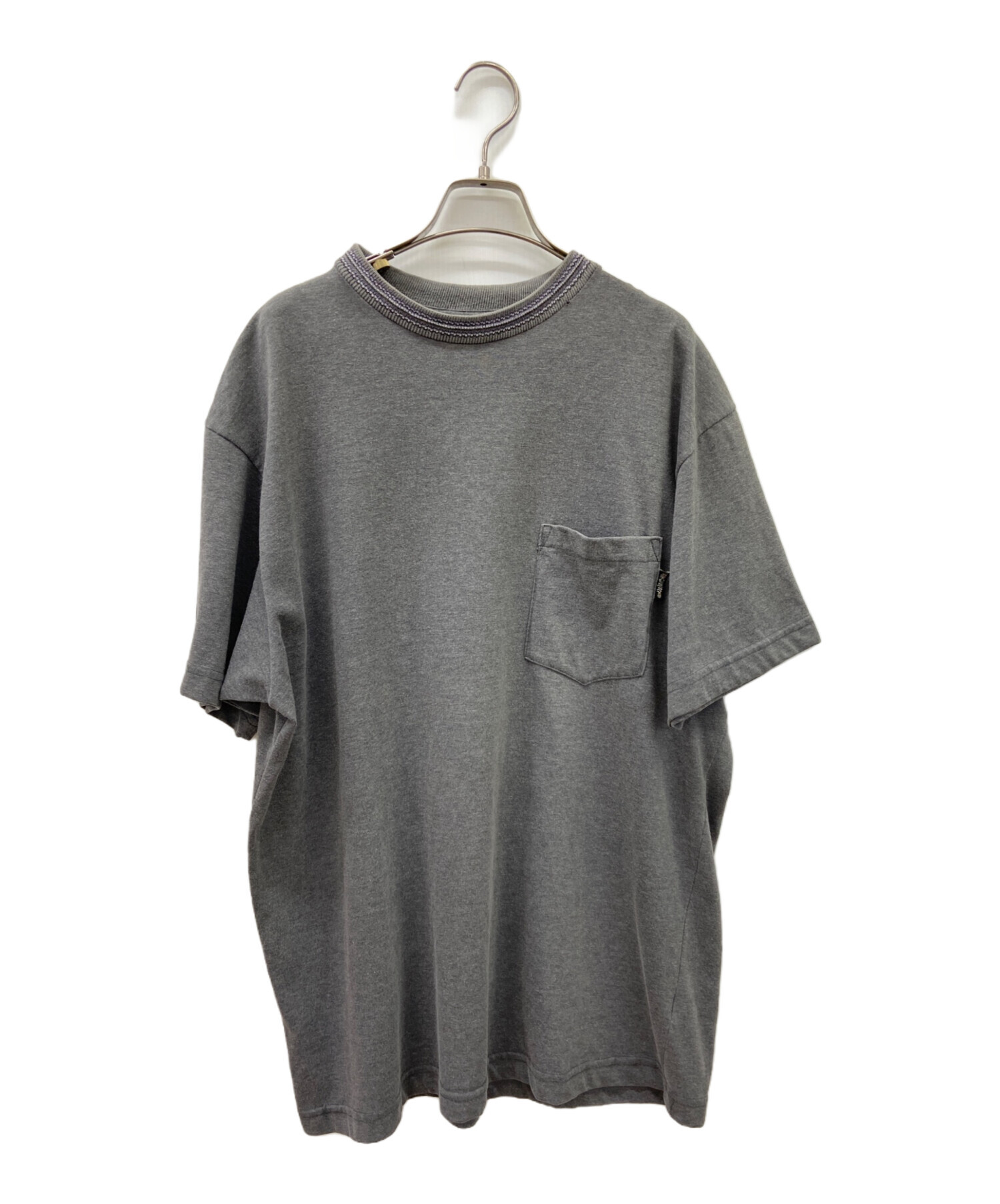 Stussy 半袖シャツ LG グレー/ブラック 中古・古着通販】stussy (ステューシー) 半袖カットソー グレー サイズ