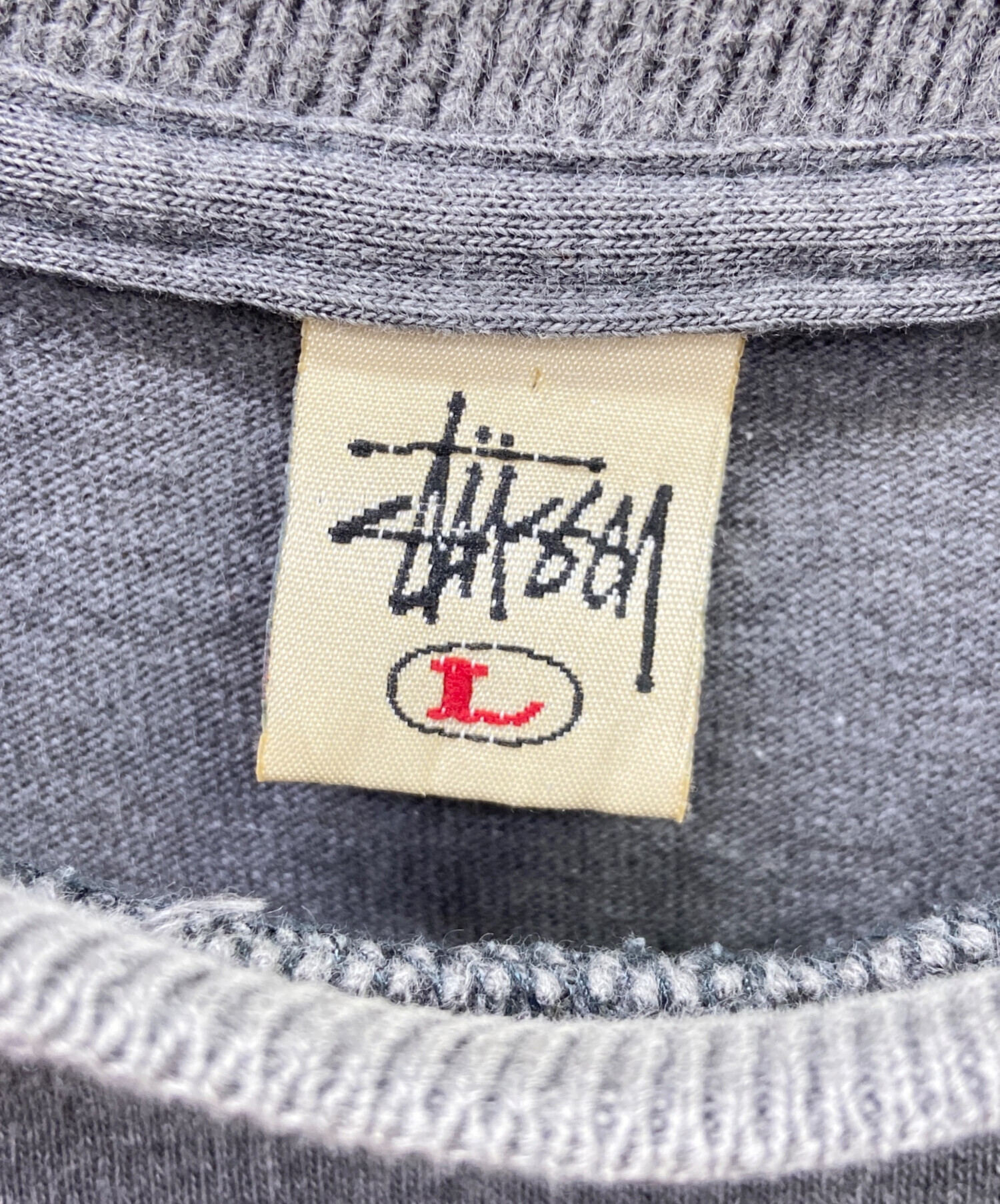 中古・古着通販】stussy (ステューシー) 半袖カットソー グレー サイズ
