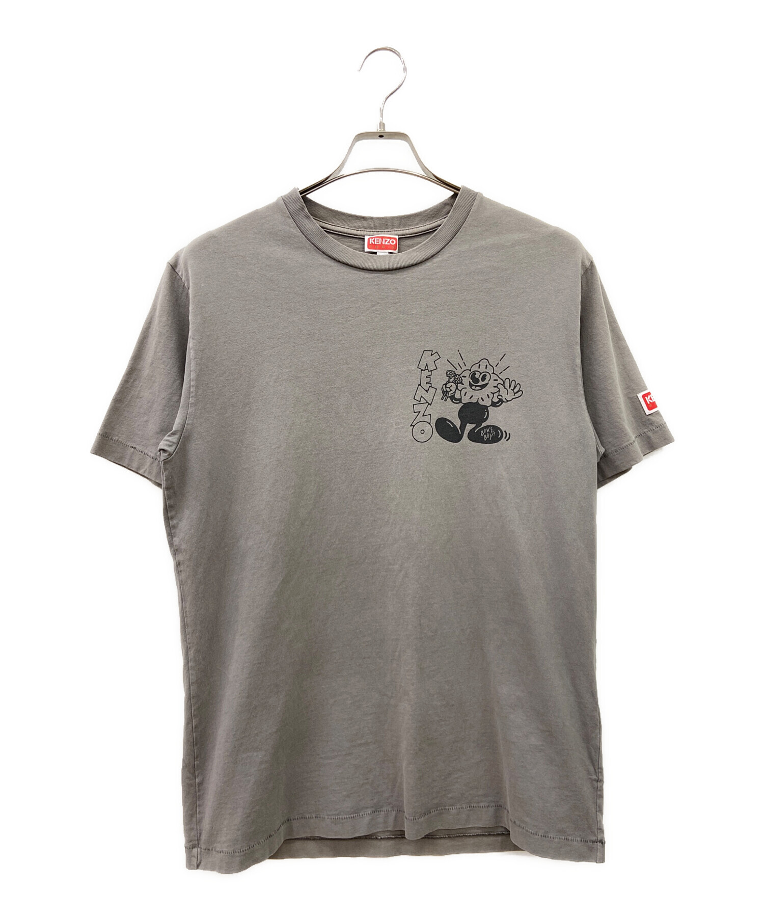 中古・古着通販】KENZO (ケンゾー) 半袖カットソー グレー×ブラック
