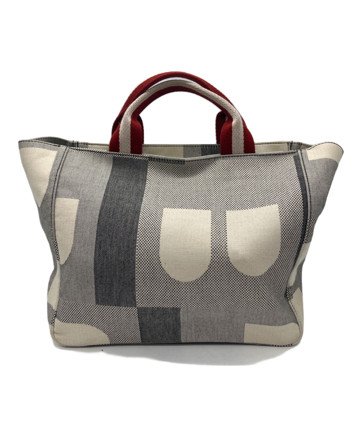 中古・古着通販】BALLY (バリー) ハンドバッグ ベージュ×グレー 