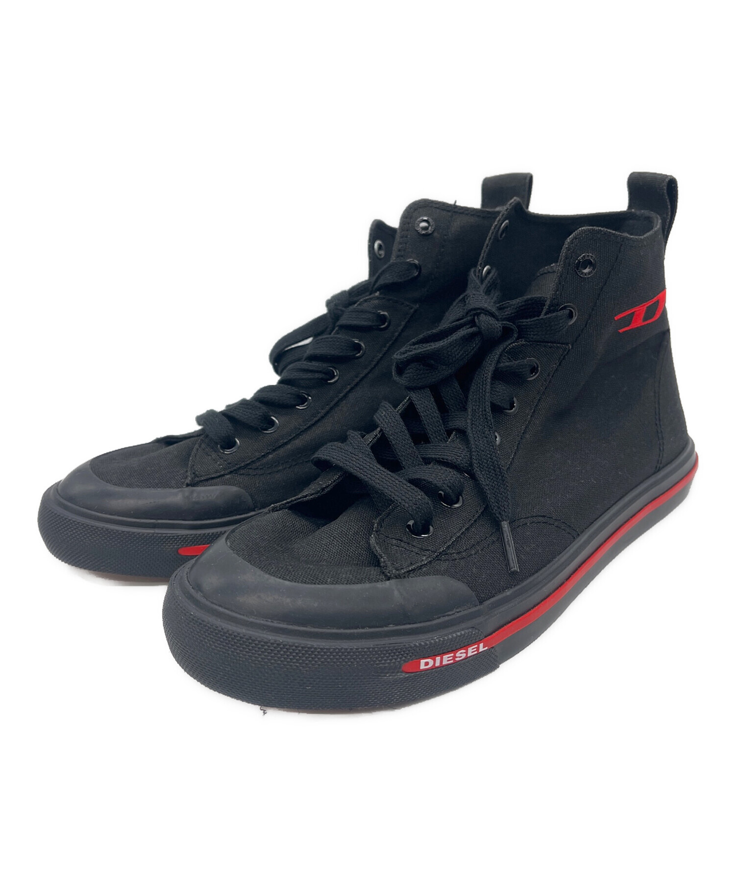 中古・古着通販】DIESEL (ディーゼル) ハイカットスニーカー ブラック 