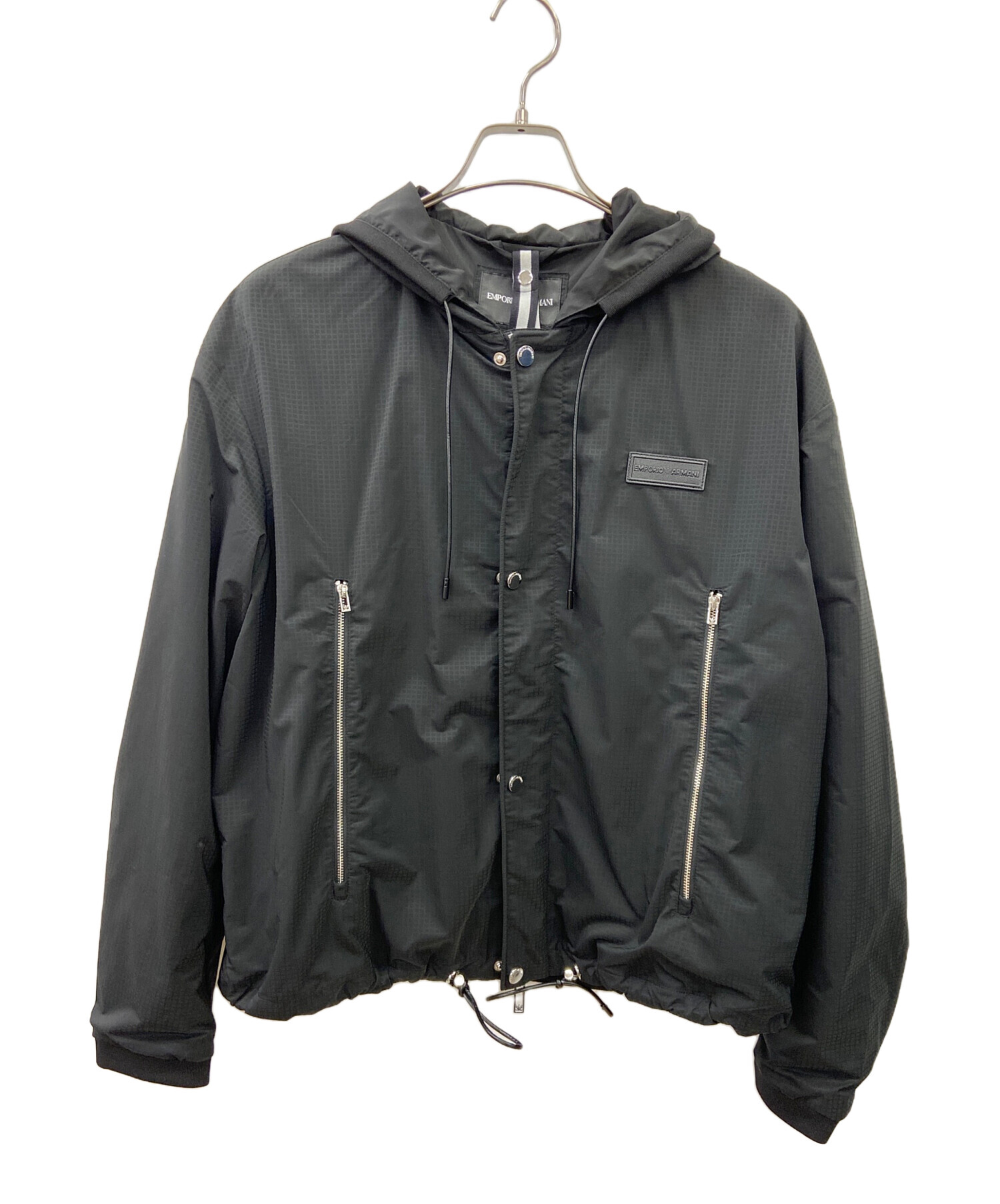 新品タグ付き✨【エンポリオアルマーニ】ジャケット 綿100% ネイビー 52 中古・古着通販】EMPORIO ARMANI (エンポリオアルマーニ) フーデッド