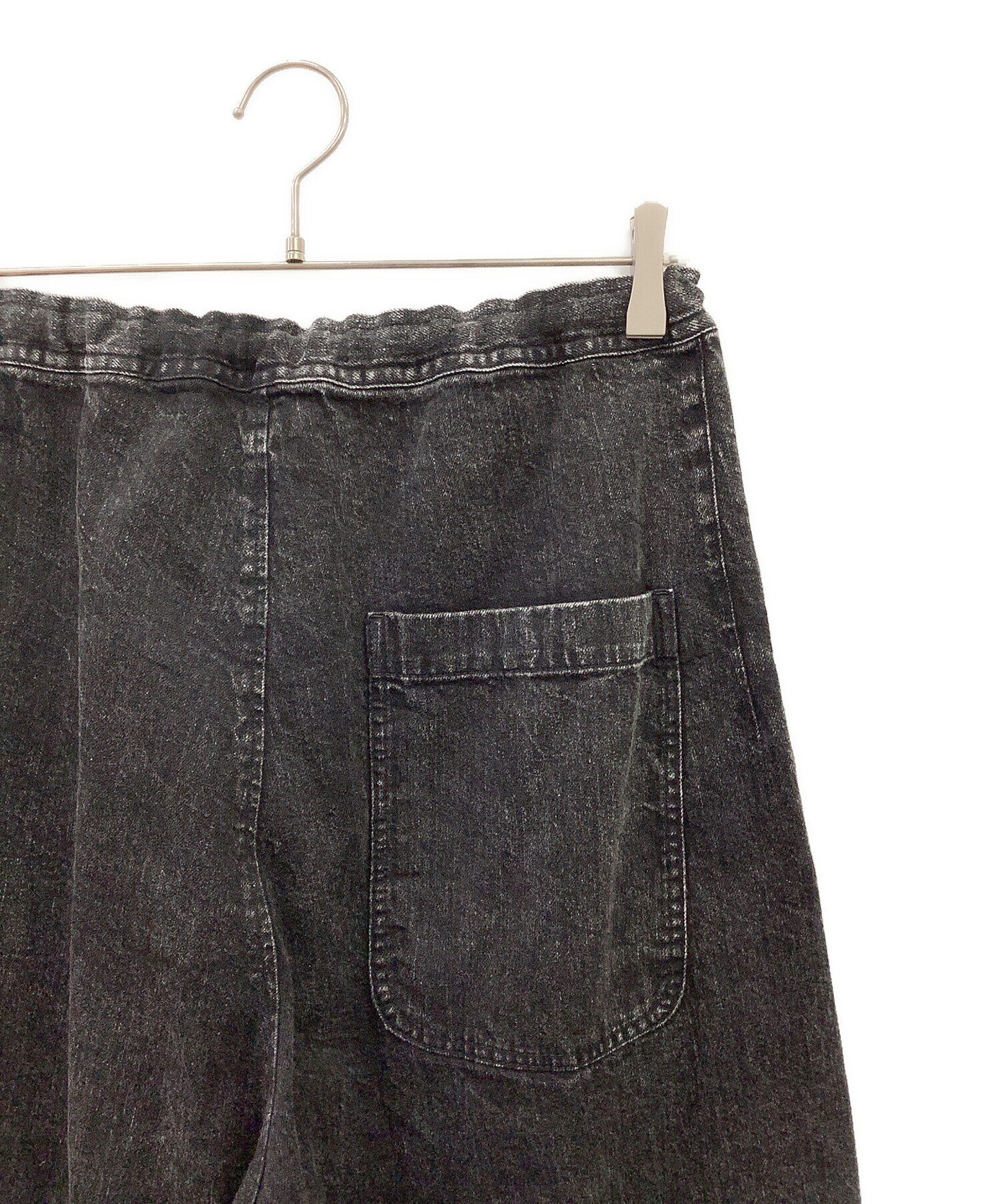 中古・古着通販】Y's (ワイズ) 8OZ BLEACHED DENIM FRONT TUCKED WIDE