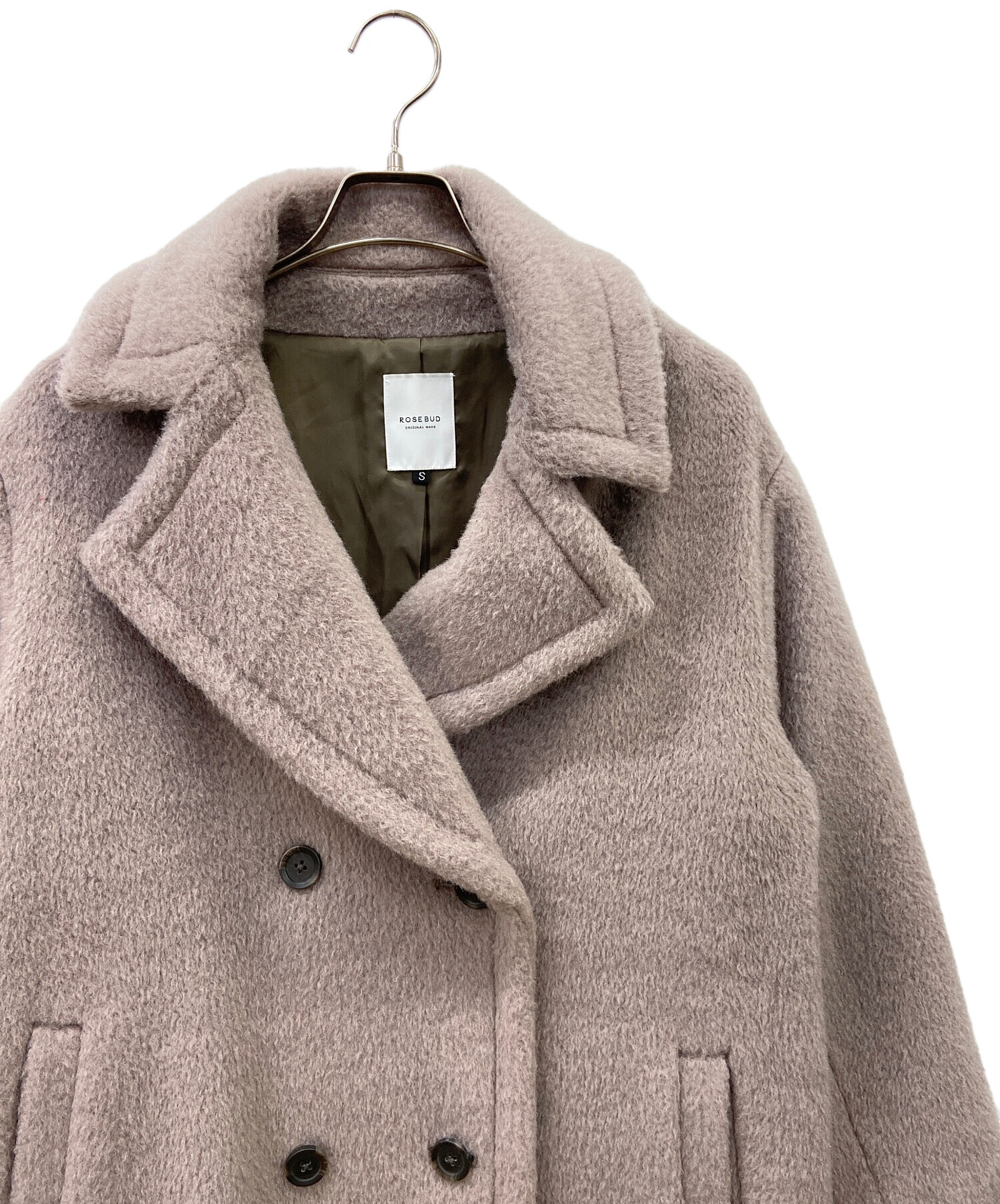 中古・古着通販】ROSE BUD (ローズバッド) ロングコート ブラウン