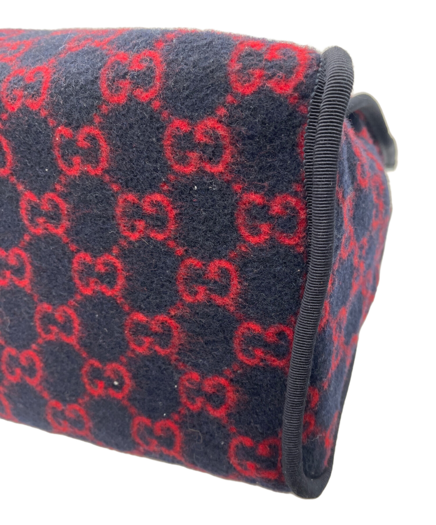 中古・古着通販】GUCCI (グッチ) 2WAYバッグ ブラック×レッド