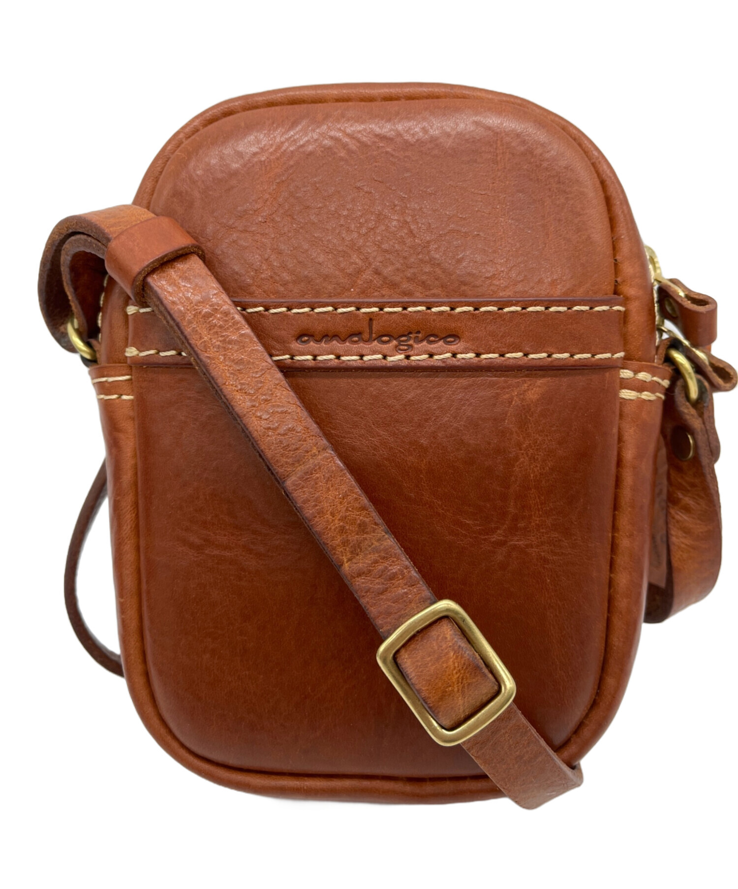 中古・古着通販】analgico (アナロジコ) ショルダーポーチ ブラウン 