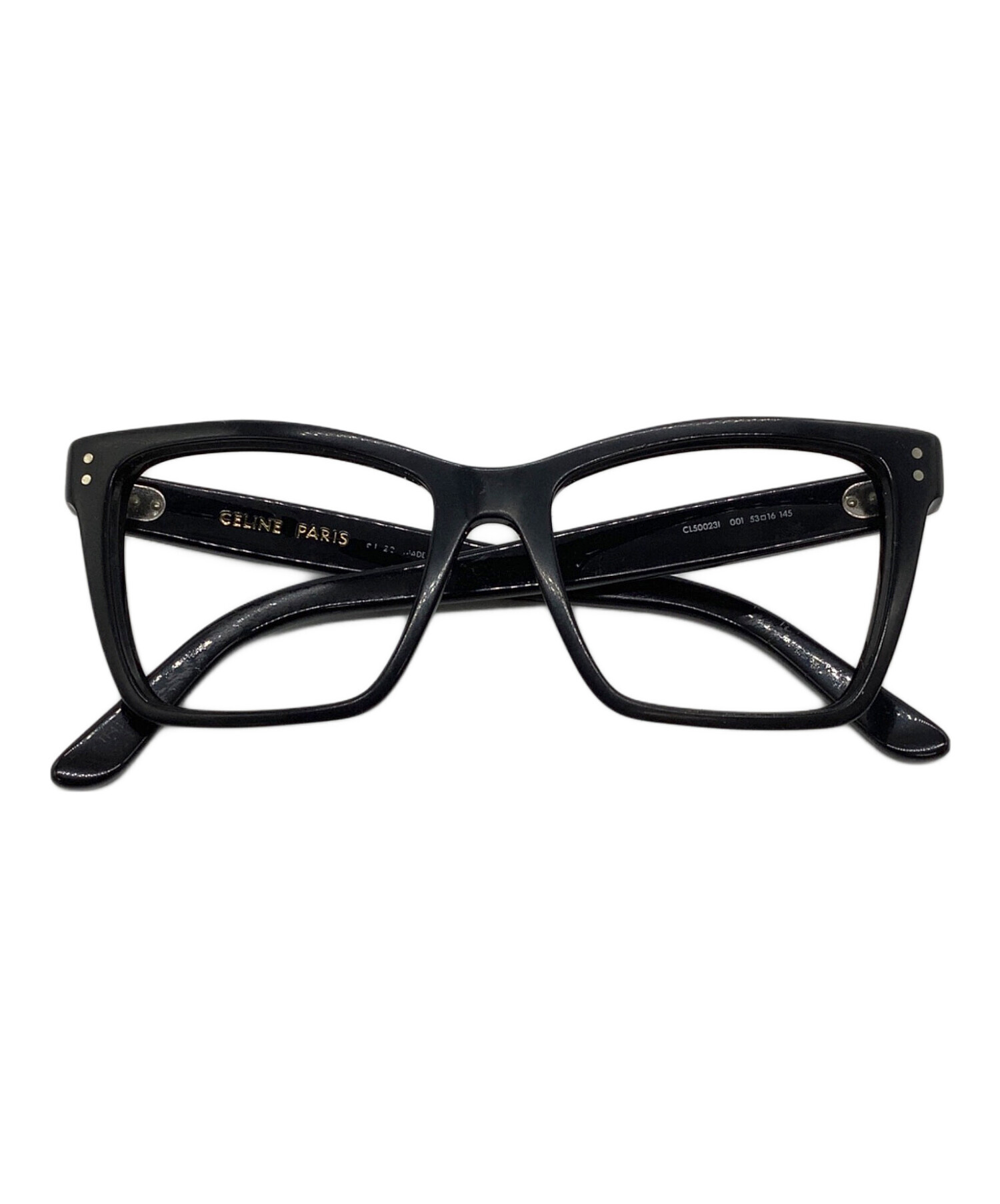 中古・古着通販】CELINE (セリーヌ) 伊達眼鏡 ブラック サイズ:53▢16