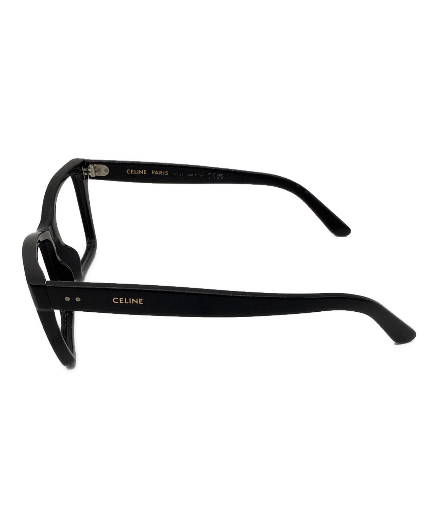 CELINE  伊達メガネ 中古・古着通販】CELINE (セリーヌ) 伊達眼鏡 ブラック サイズ:53▢16