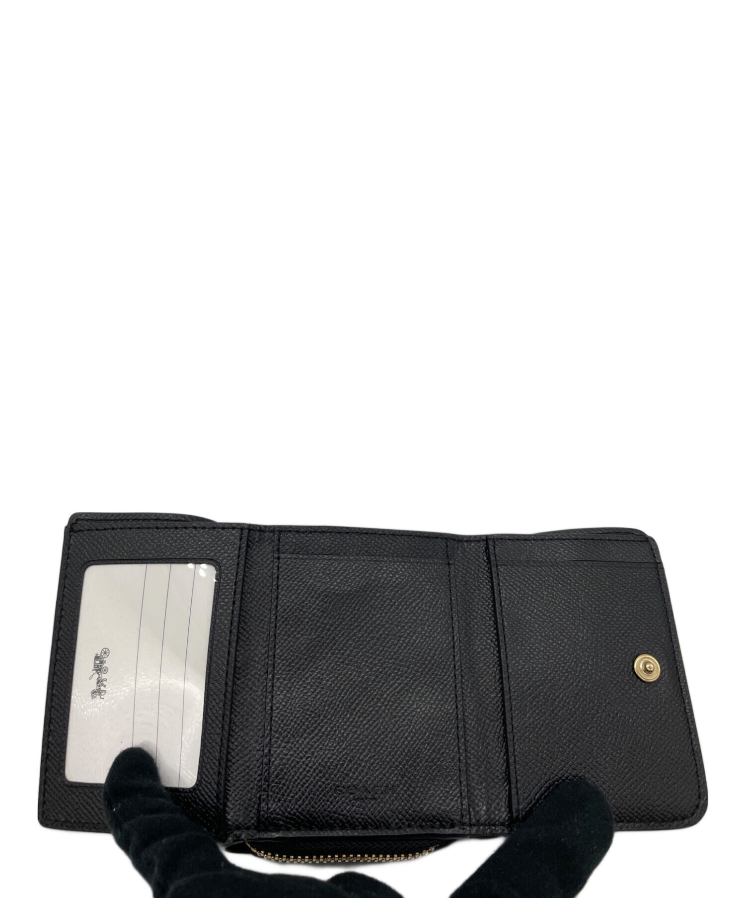 コーチ スモール トライフォールド ウォレット  F37968【Aランク】【中古】 楽天市場】コーチ COACH 三つ折り財布 F37968 トライ フォールド