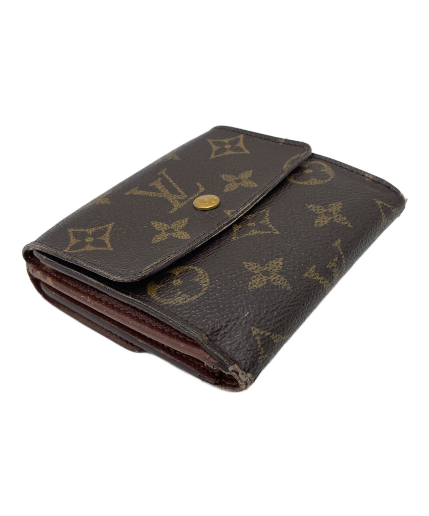 中古・古着通販】LOUIS VUITTON (ルイ ヴィトン) 3つ折り財布 ブラウン 