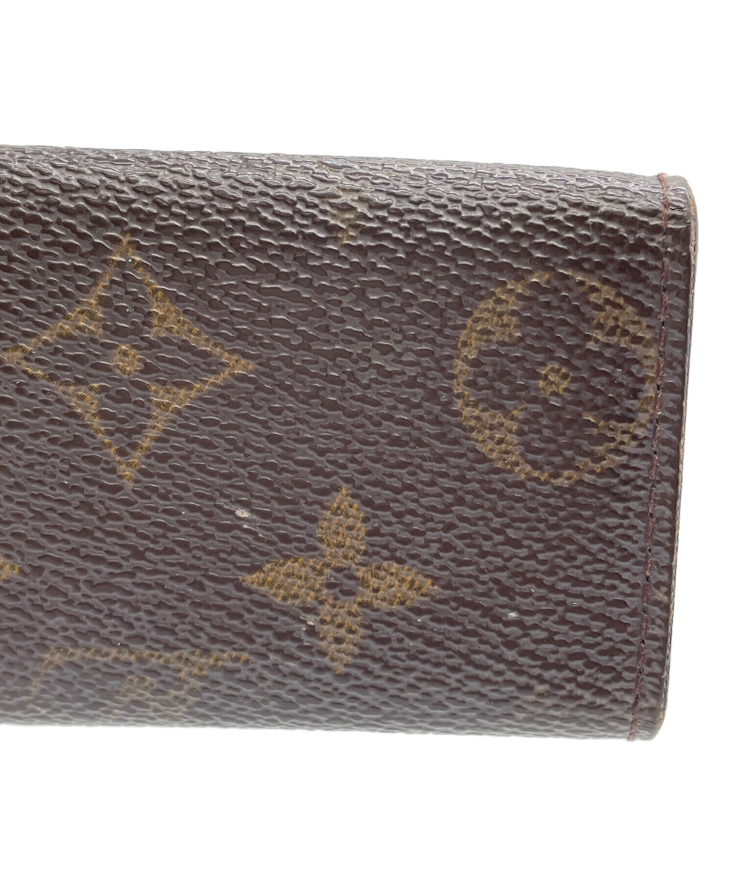 LOUIS VUITTON レザー キーケース ブラウン 中古・古着通販】LOUIS VUITTON (ルイ ヴィトン) キーケース ブラウン