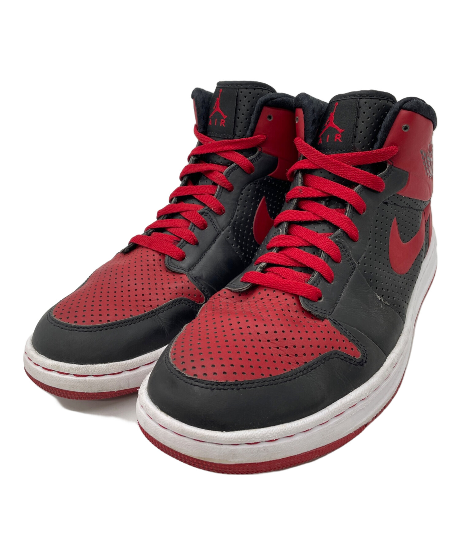 中古・古着通販】NIKE (ナイキ) ハイカットスニーカー レッド サイズ 