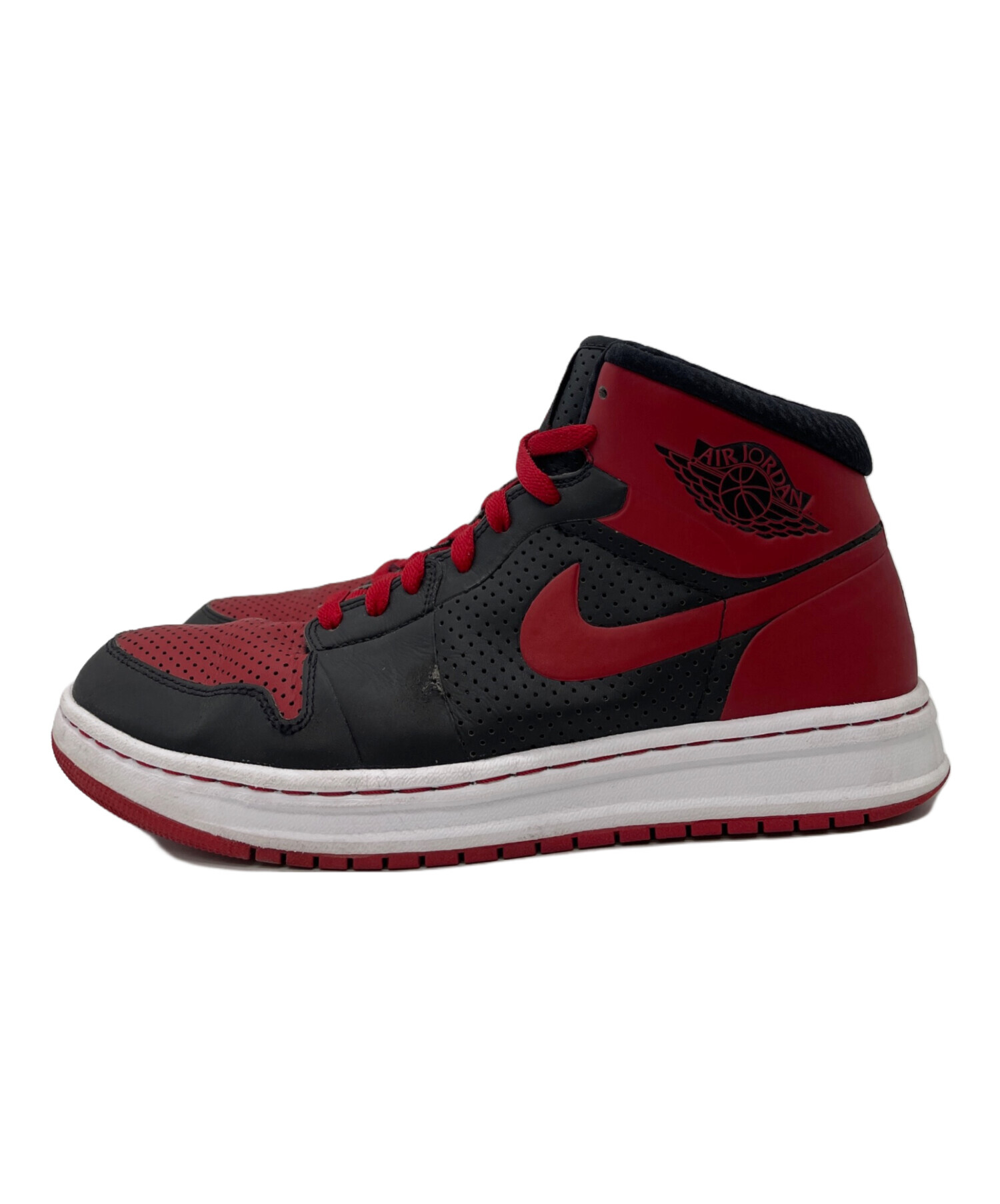 中古・古着通販】NIKE (ナイキ) ハイカットスニーカー レッド サイズ 