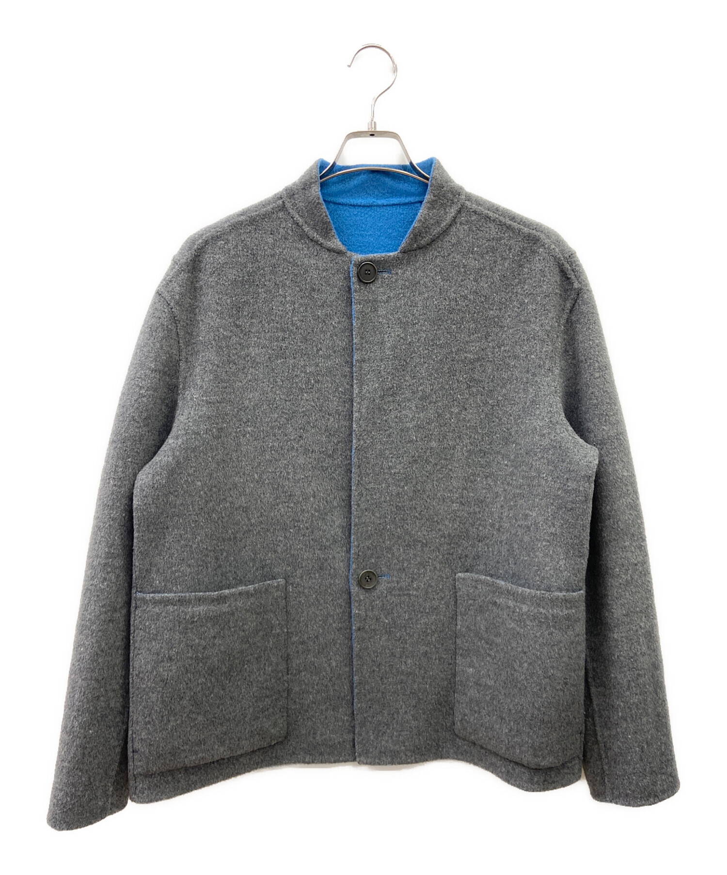 【セオリーtheory】グレーのジャケット★新品未使用 中古・古着通販】theory (セオリー) メルトンジャケット グレー サイズ