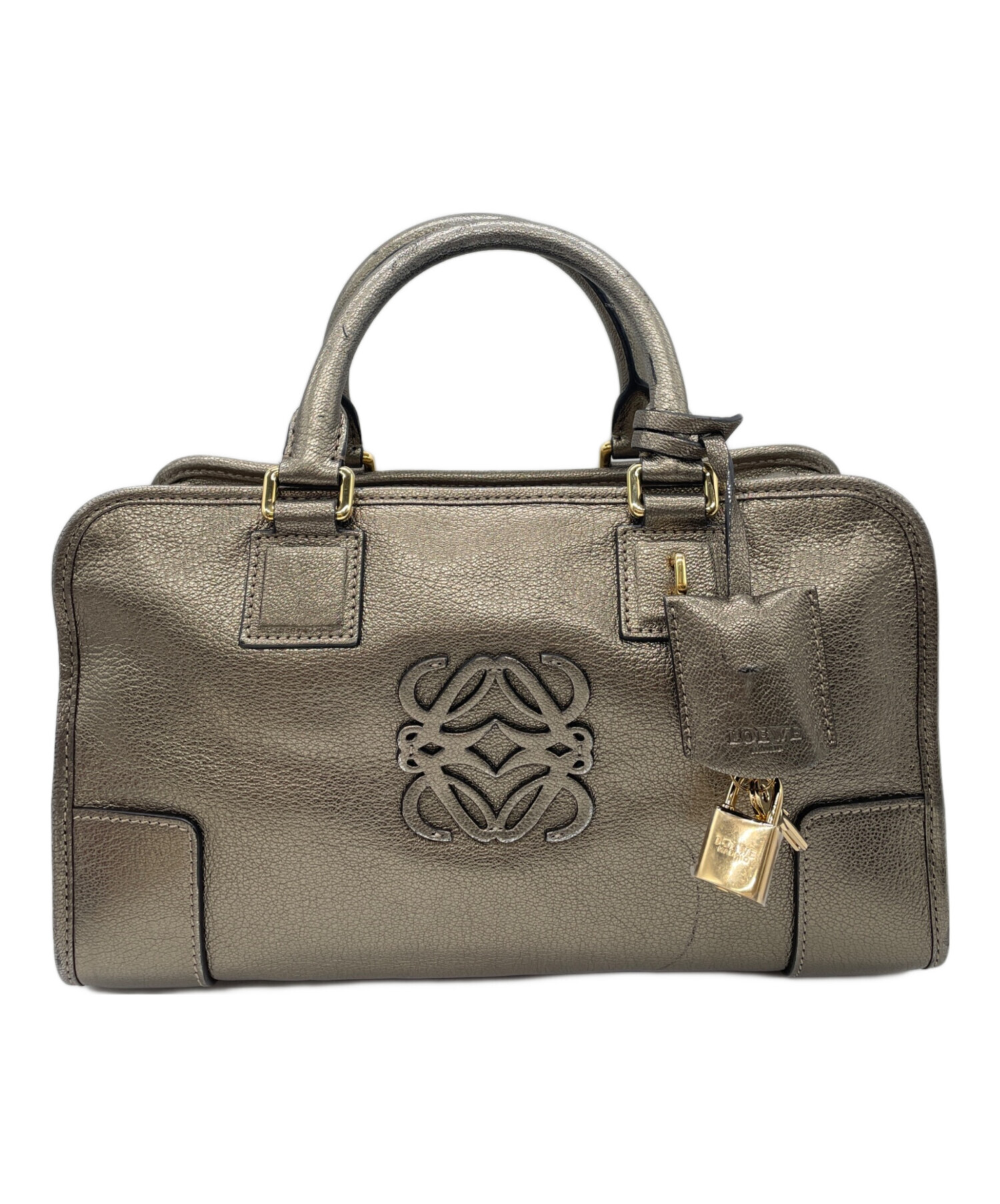 中古・古着通販】LOEWE (ロエベ) ハンドバッグ ゴールド｜ブランド 