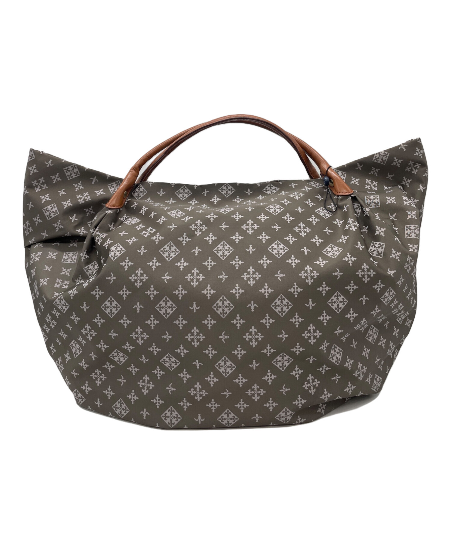 中古・古着通販】russet (ラシット) ハンドバッグ グレー×ブラウン