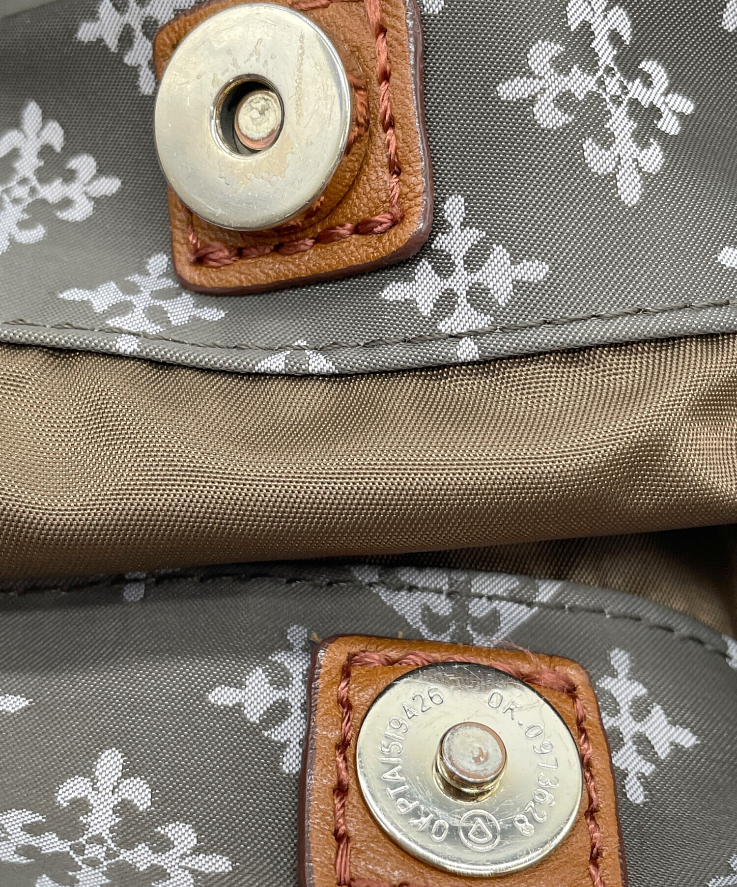 中古・古着通販】russet (ラシット) ハンドバッグ グレー×ブラウン