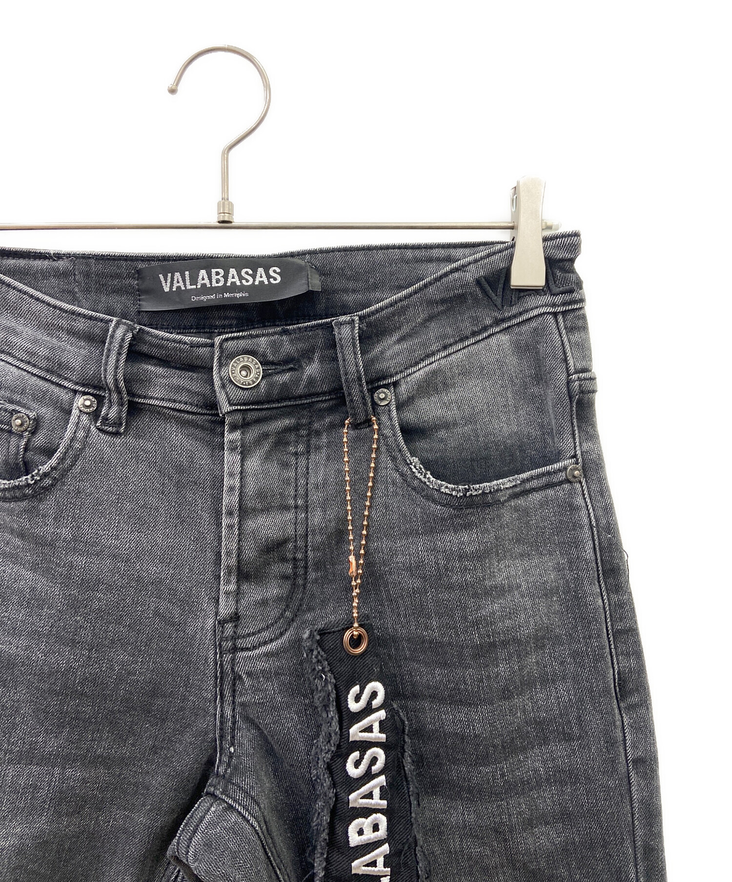 中古・古着通販】VALABASAS (バラバサス) デニムパンツ ブラック