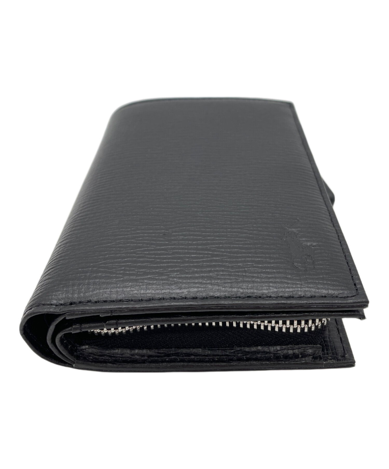 「売り切り価格」【未使用　レア】ラルフローレン　二つ折り財布 黒 中古・古着通販】POLO RALPH LAUREN (ポロ・ラルフローレン) 2つ折り