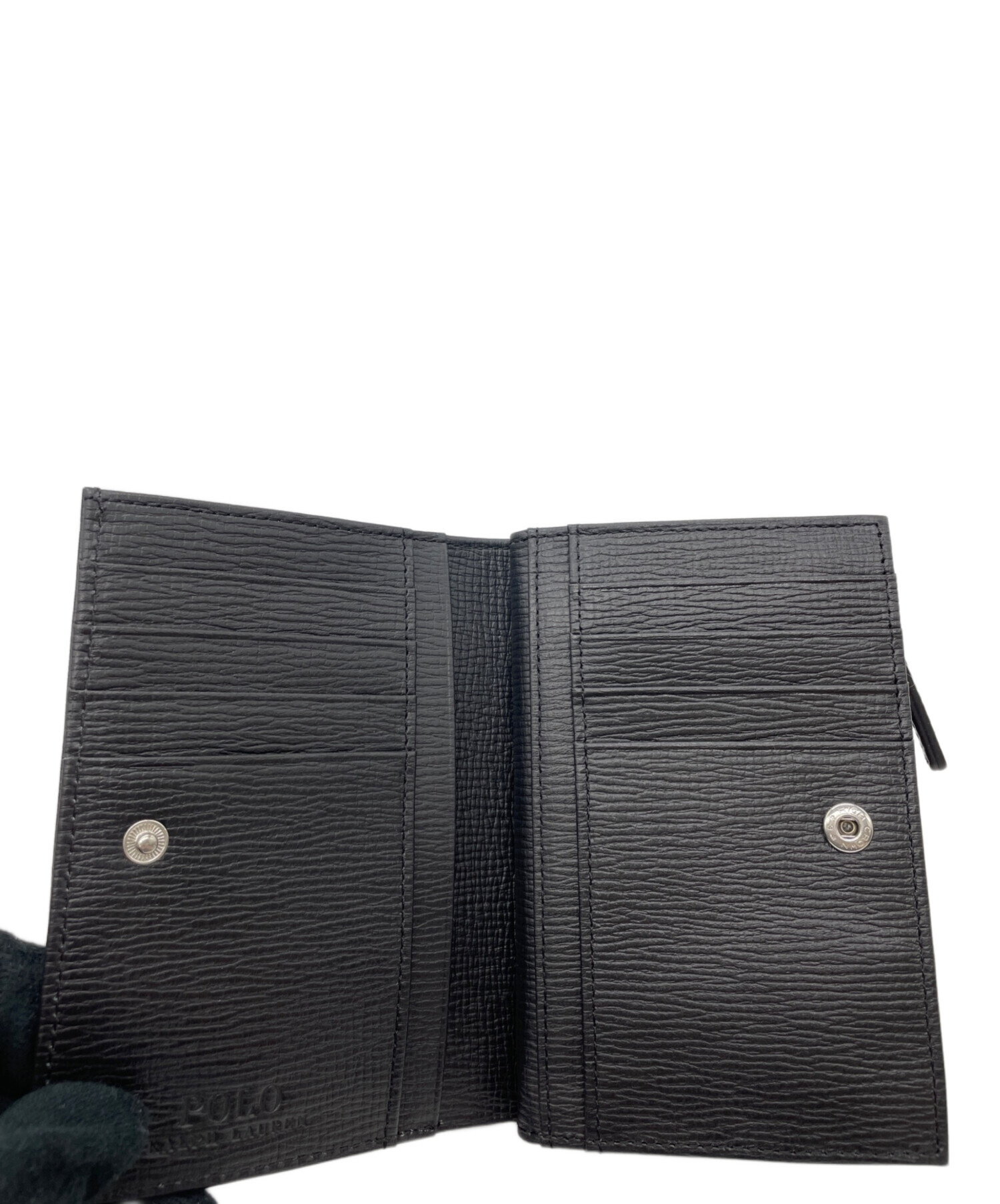 「売り切り価格」【未使用　レア】ラルフローレン　二つ折り財布 黒 中古・古着通販】POLO RALPH LAUREN (ポロ・ラルフローレン) 2つ折り