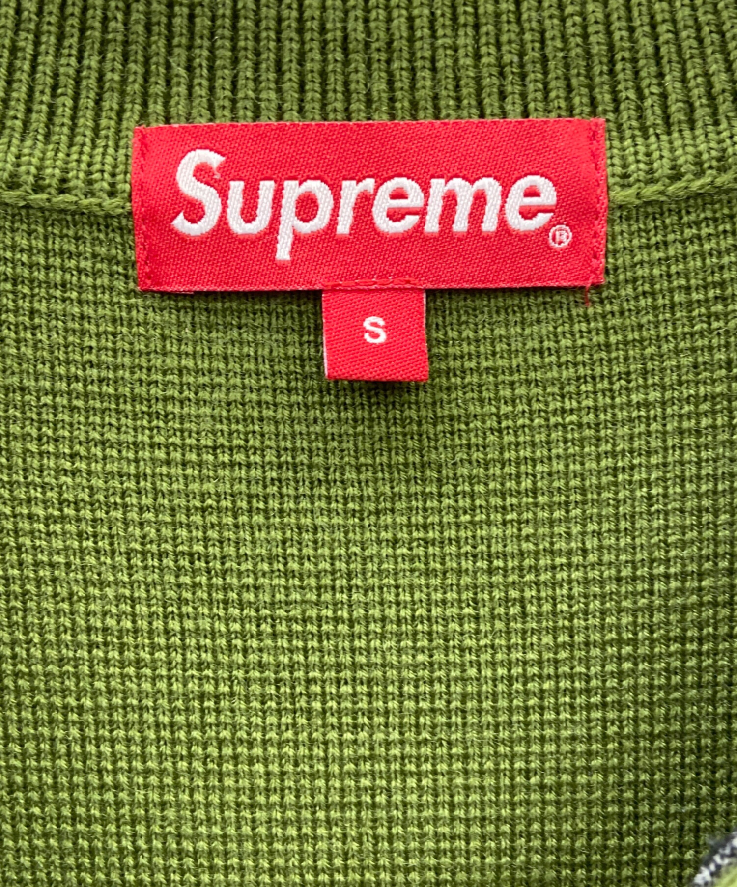 中古・古着通販】SUPREME (シュプリーム) 厚手カーディガン グリーン