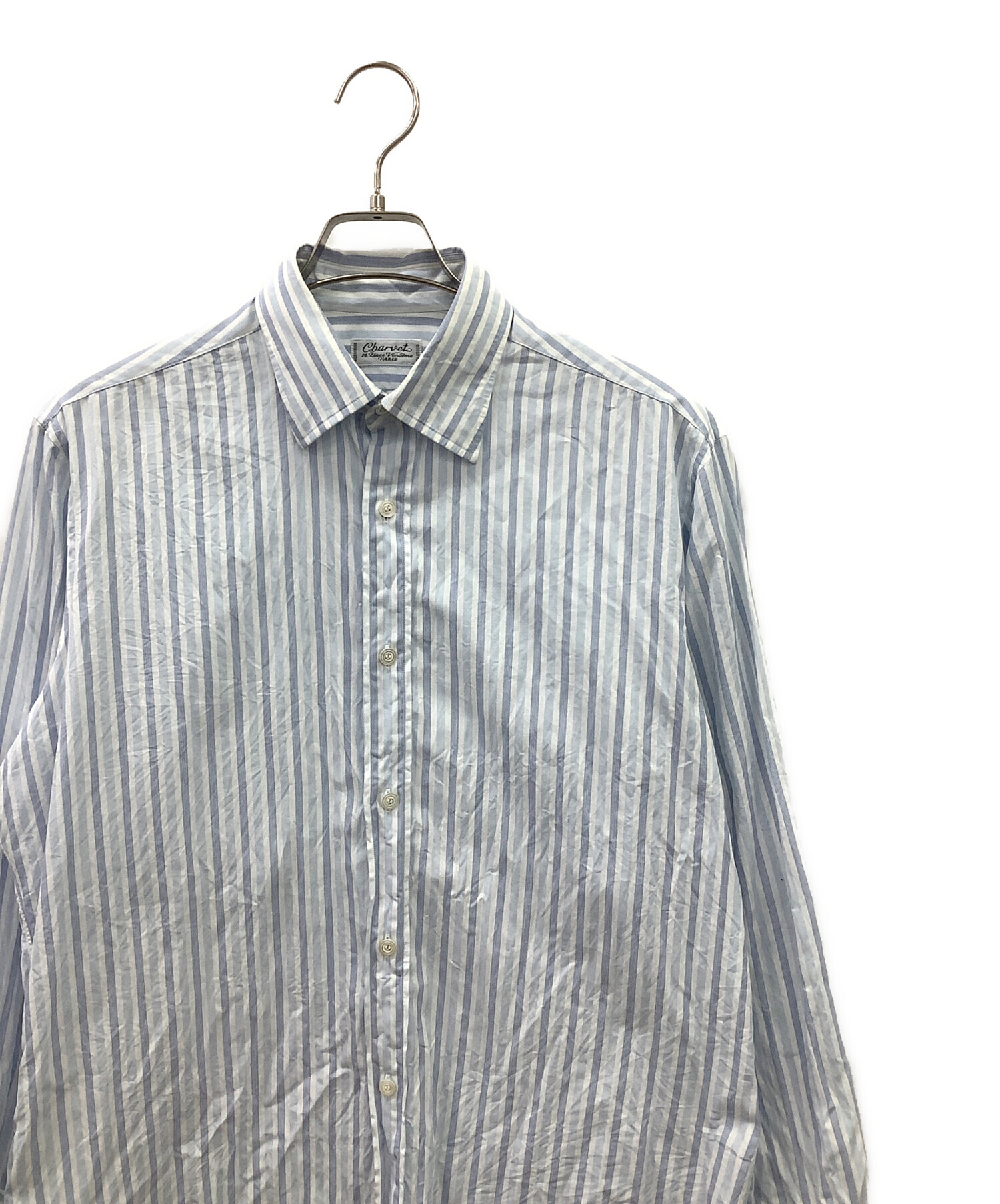 中古・古着通販】Charvet (シャルベ) 長袖シャツ スカイブルー 