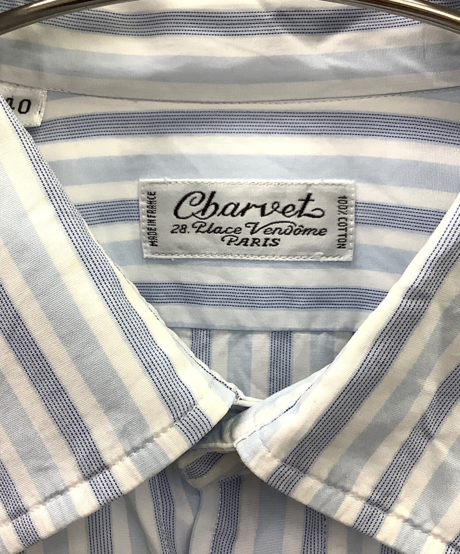 中古・古着通販】Charvet (シャルベ) 長袖シャツ スカイブルー